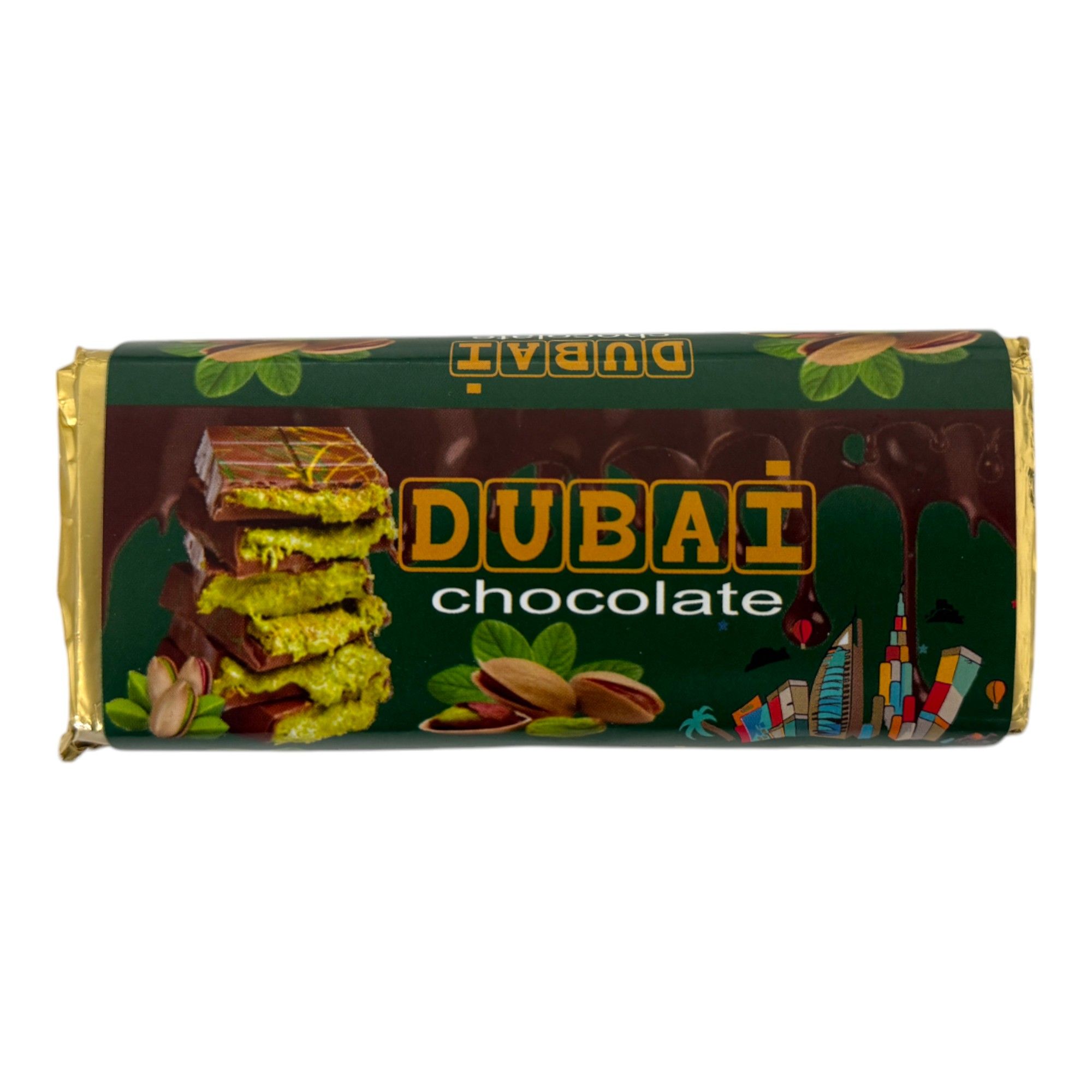 Dubai Schokolade mit Pistazien und Kadayif