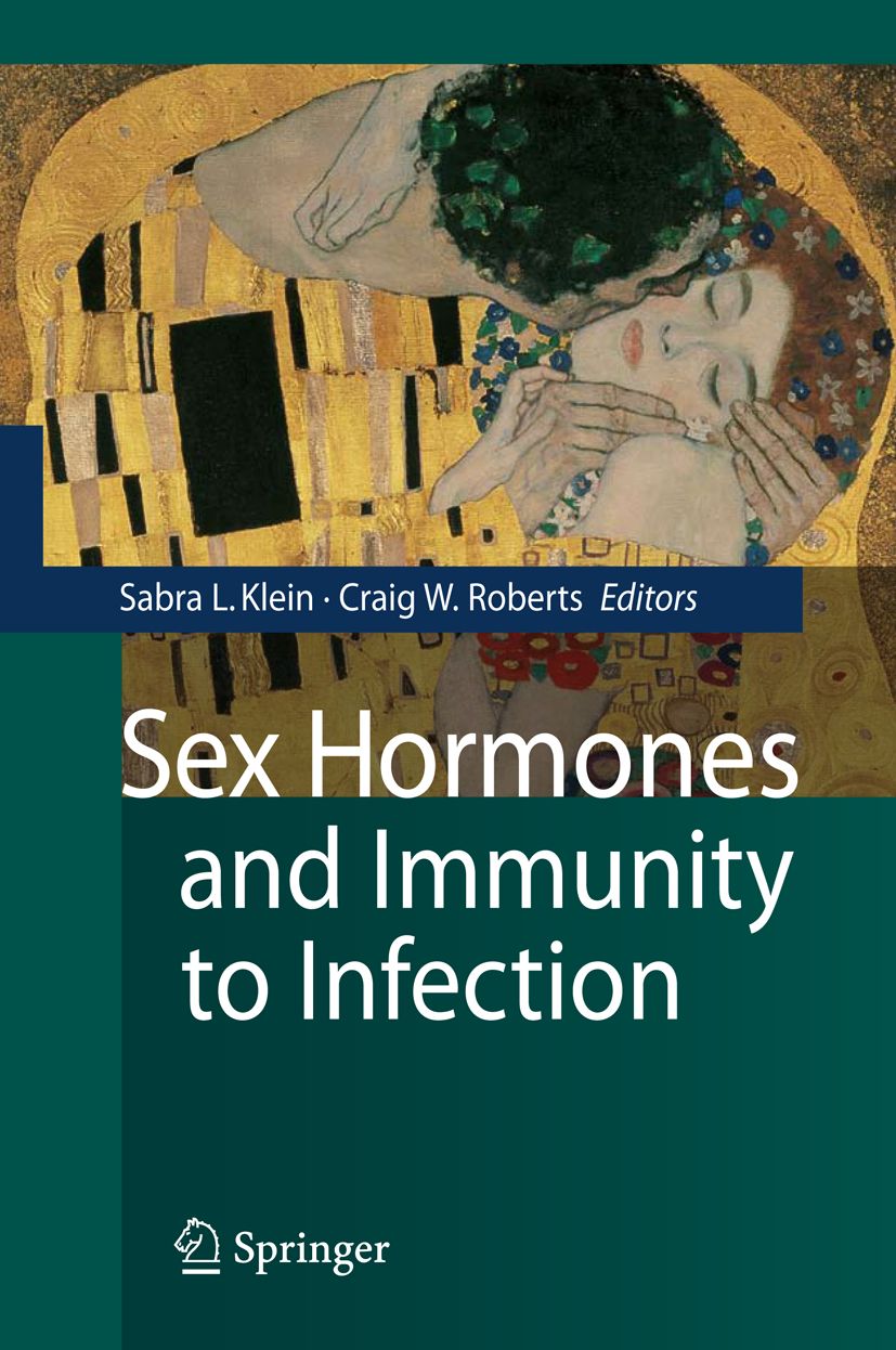 Buchcover mit dem Titel "Sex Hormones and Immunity to Infection". Herausgeber: Sabra L. Klein, Craig W. Roberts. Verlag: Springer.