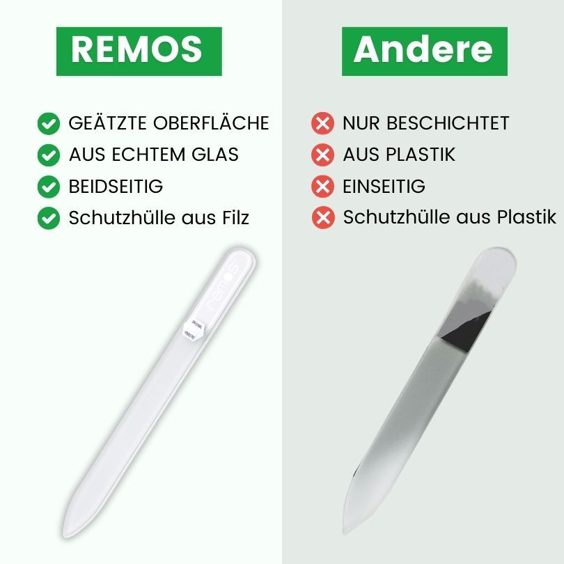 REMOS Glasnagelfeile, beidseitig