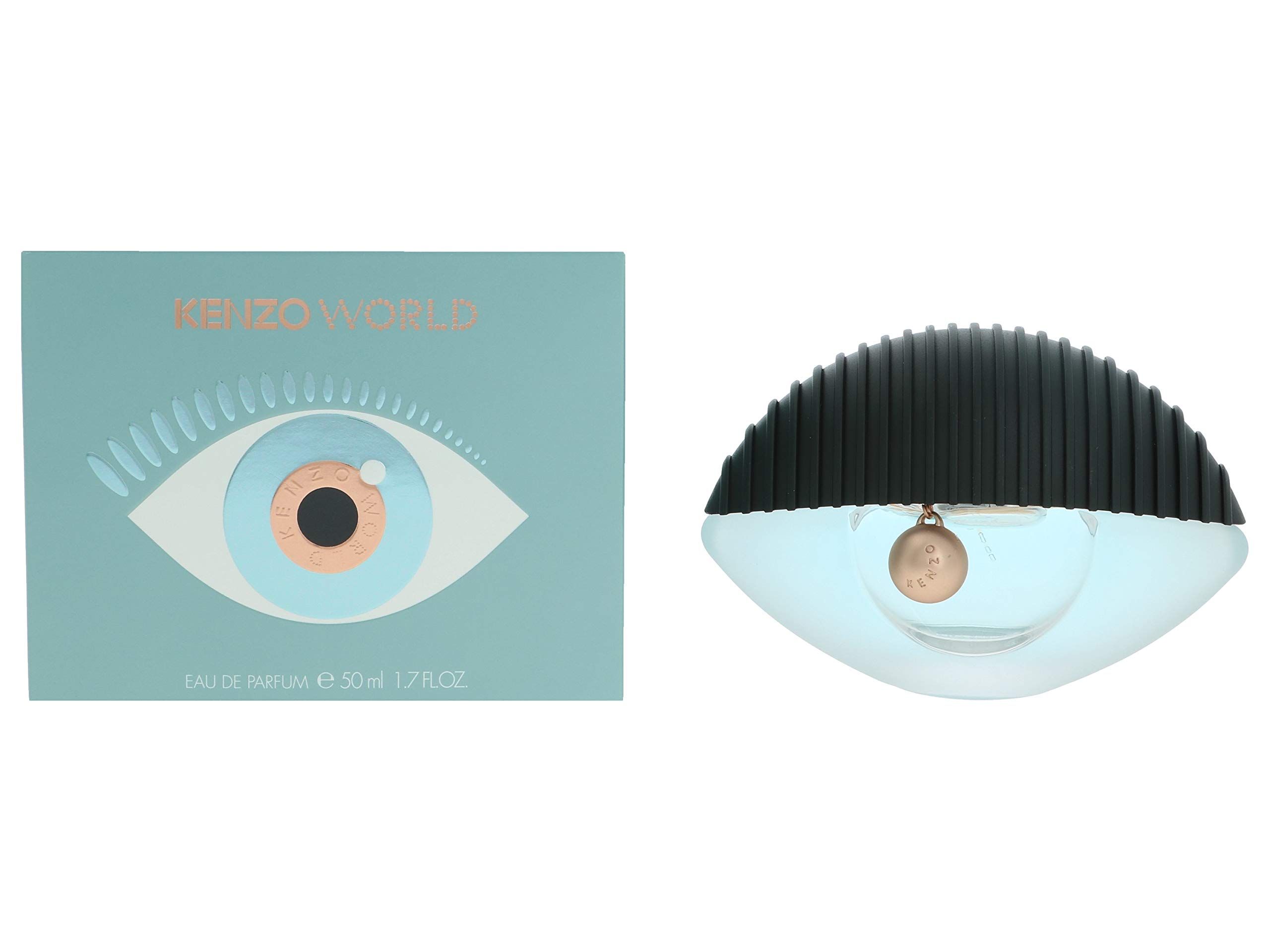 Kenzo World Eau de Parfum 50ml Verpackung mit Augenmotiv.