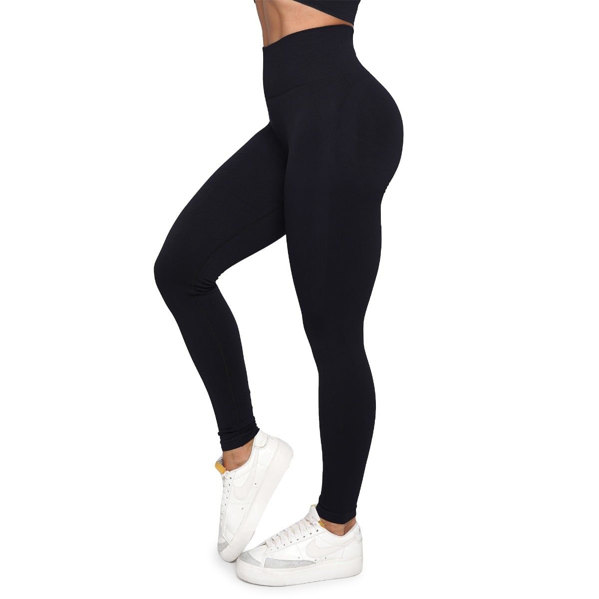 GymBeam Leggings Damen nahtlos mit hoher Taille LIFT Schwarz