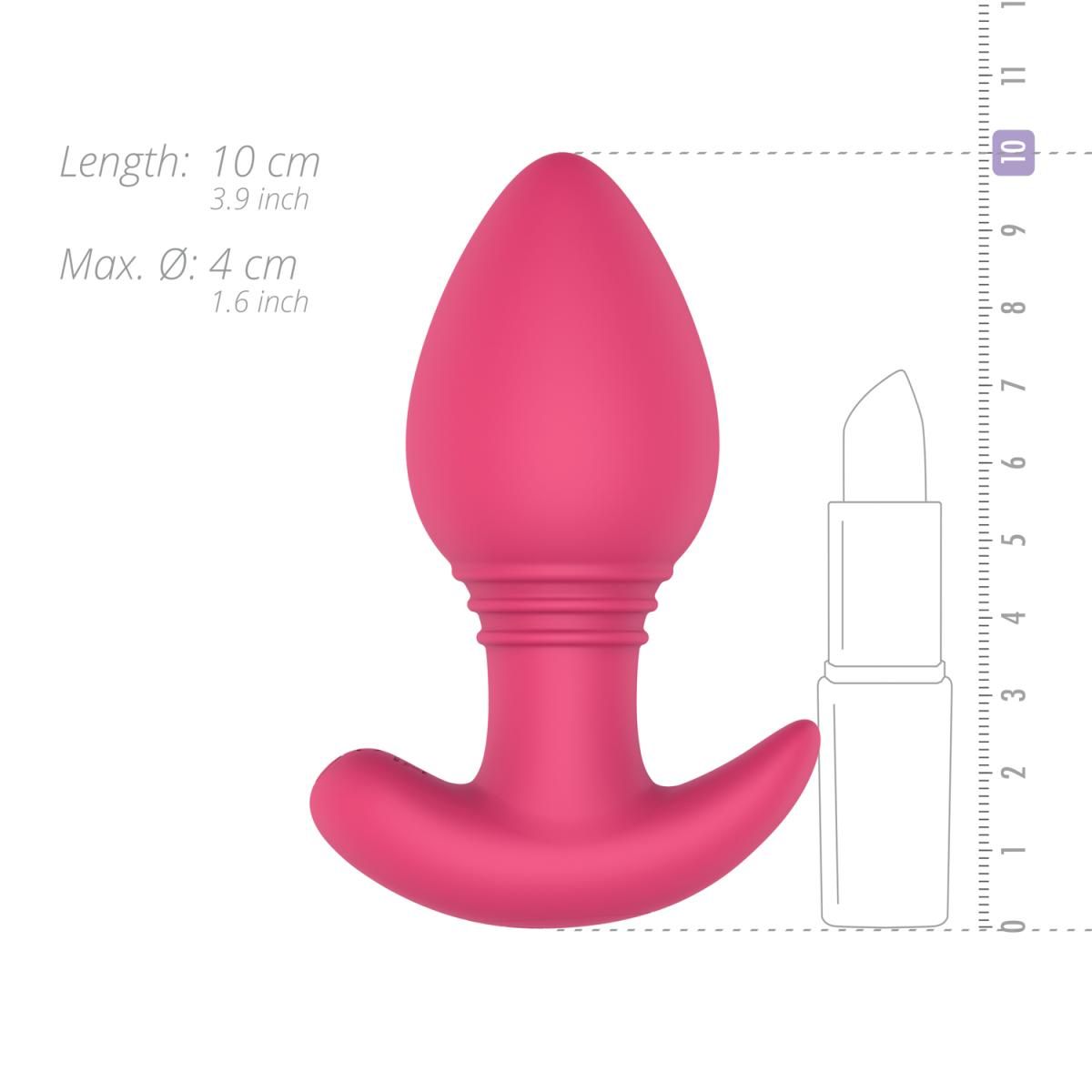 EASYTOYS Vibrierender Analplug App gesteuert
