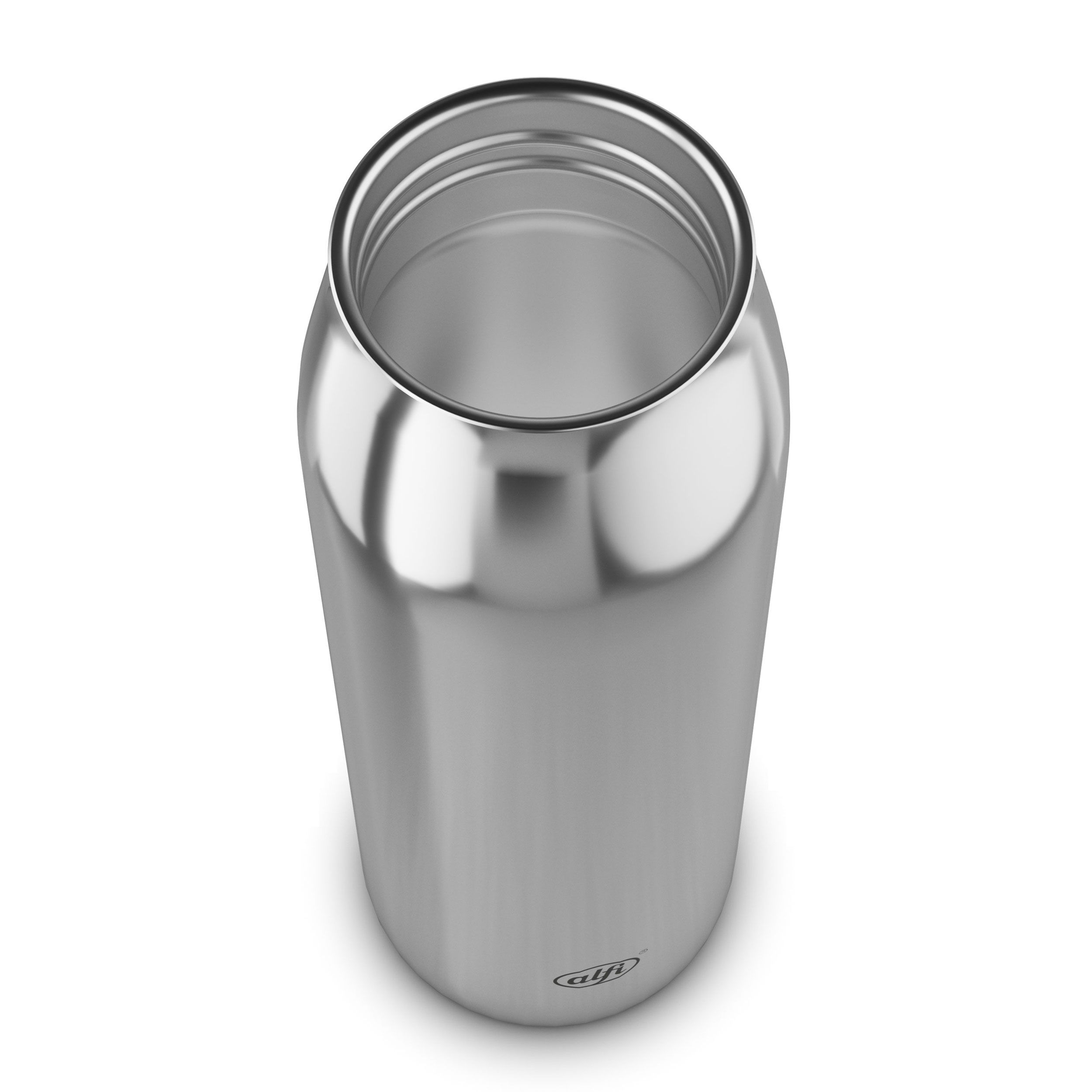 Innenansicht der ALFI Iso Bottle 0,5l, Edelstahl, mit Gewinde.
