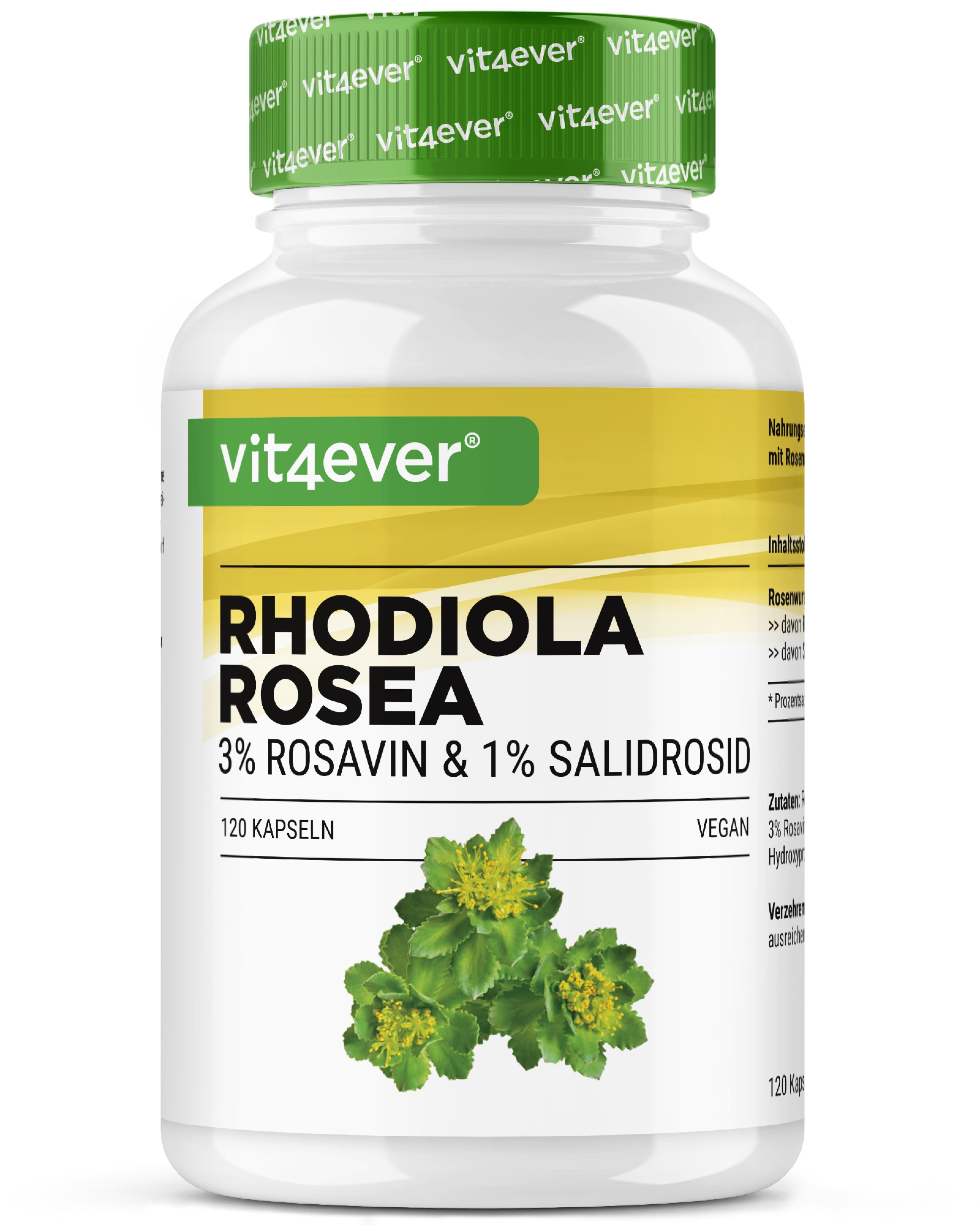vit4ever Rhodiola Rosa (Rosenwurz-Extrakt)