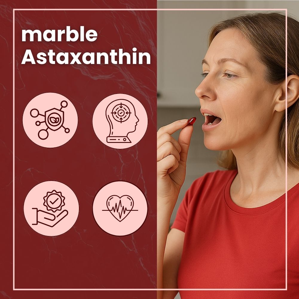 marble© Astaxanthin 12 mg + Krillöl – 120 Softgel Kapseln – hochdosiert