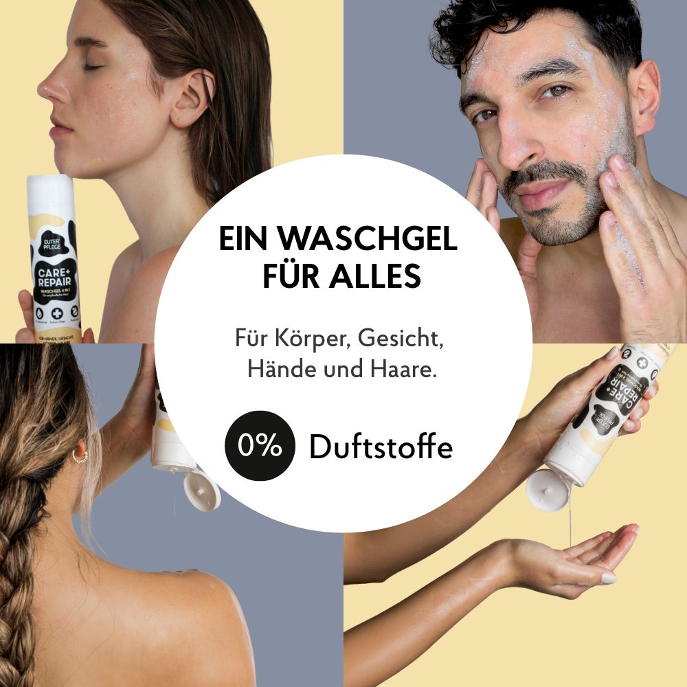 EUTERPFLEGE Care + Repair 4in1 Waschgel für empfindliche Haut