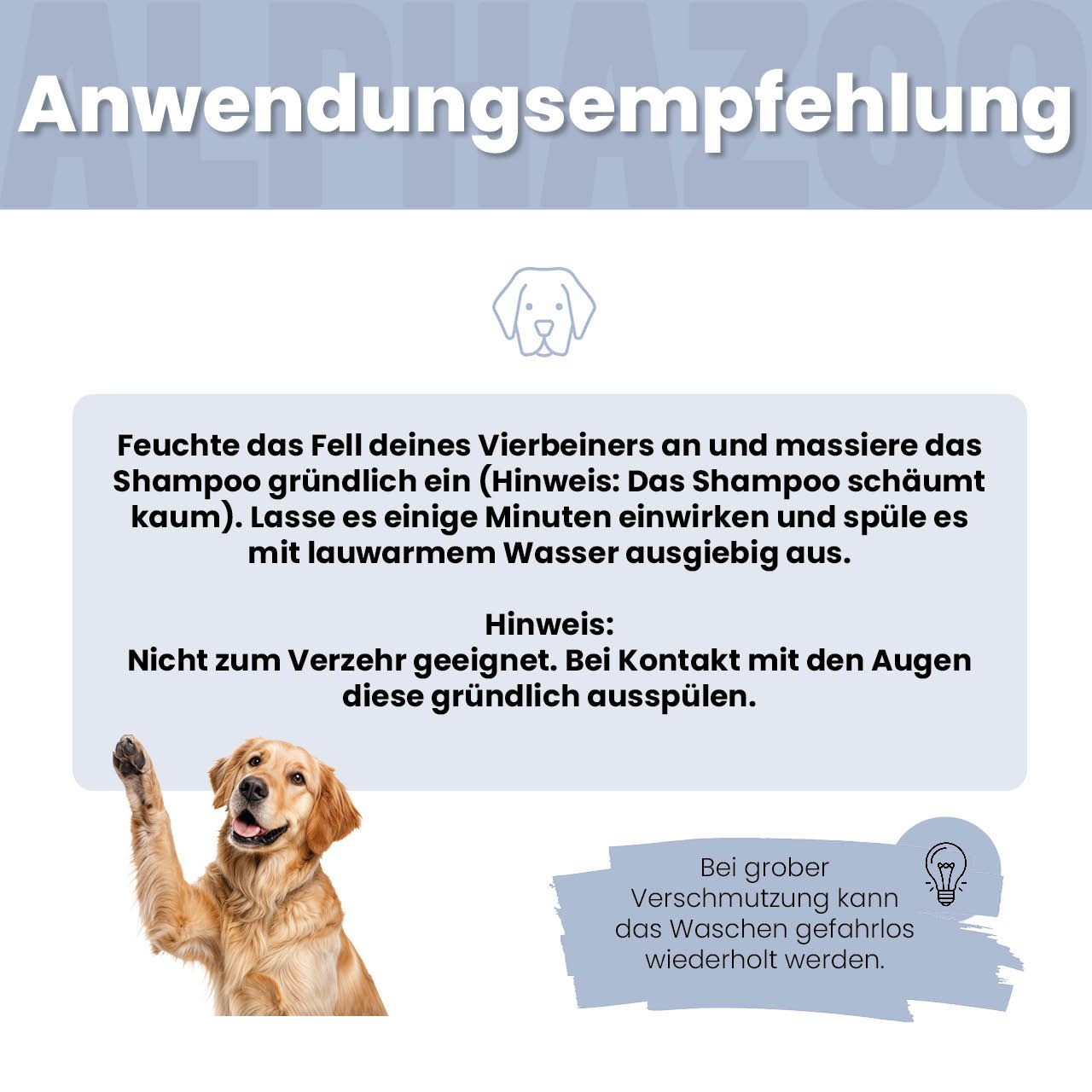 alphazoo Neemöl Shampoo für Hunde – Fellpflege mit Neemöl
