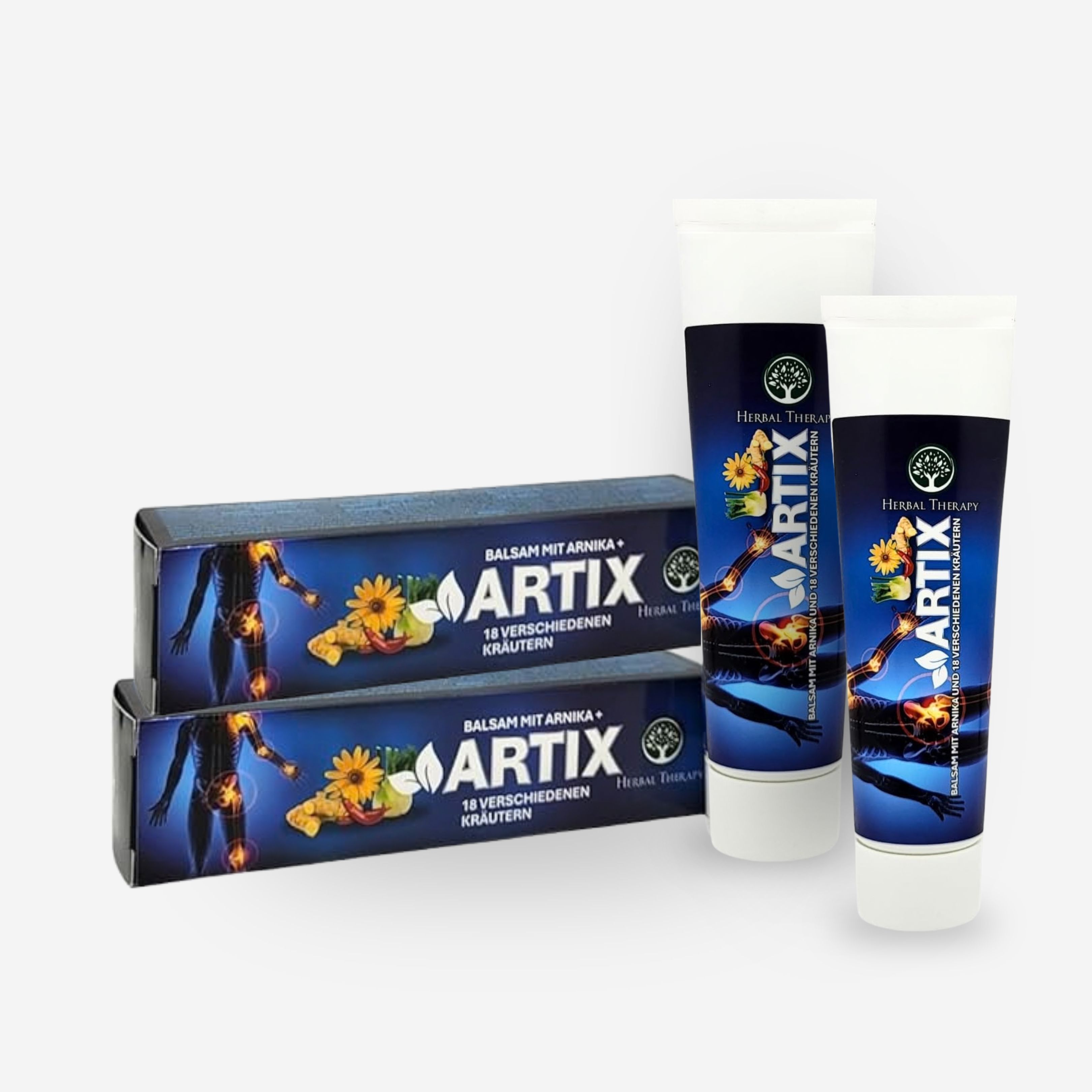 Herbal Therapy Artix Balsam mit Arnika und 18 Kräutern 2x100 ml Salbe