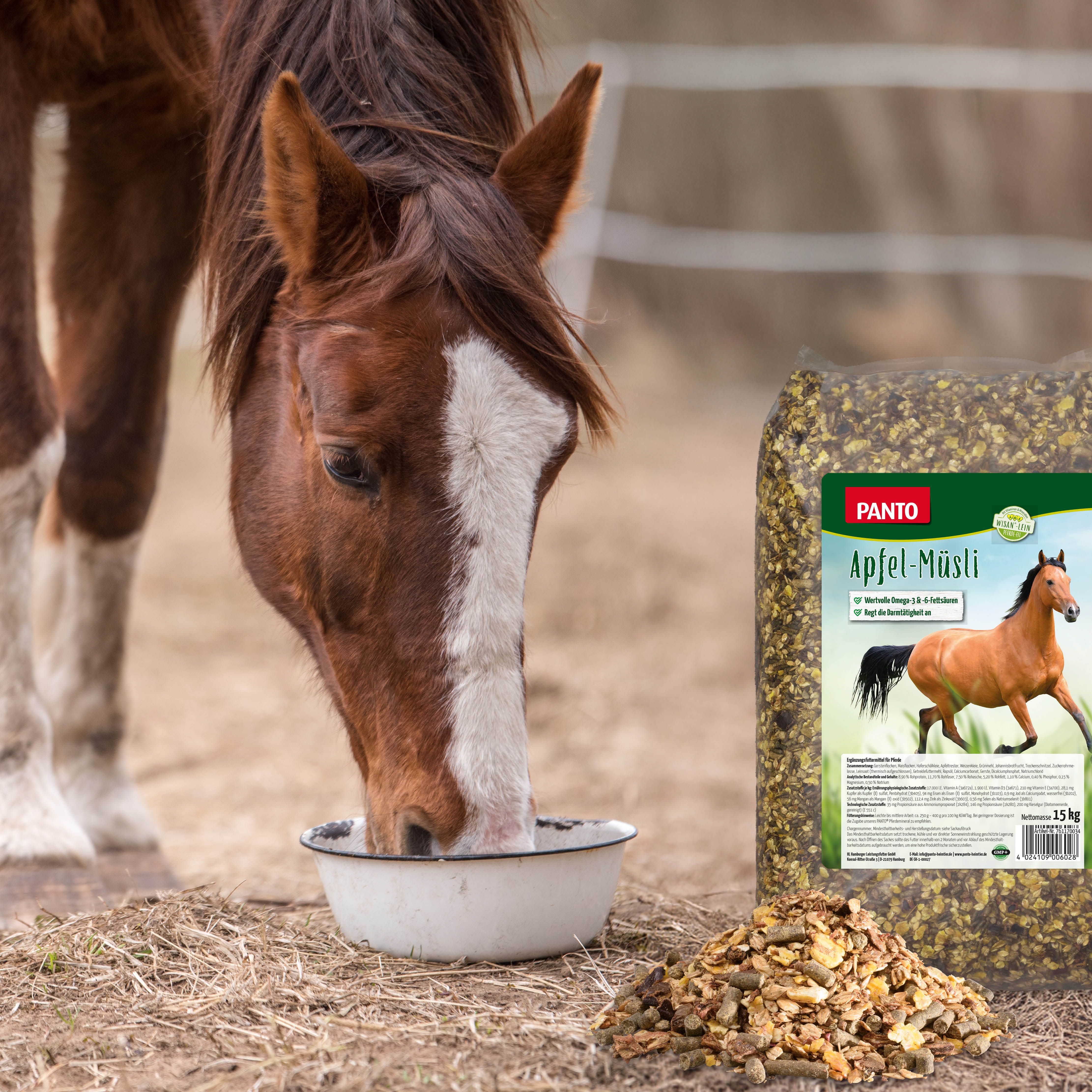 PANTO Apfelmüsli mit Wisan®-Lein 15kg