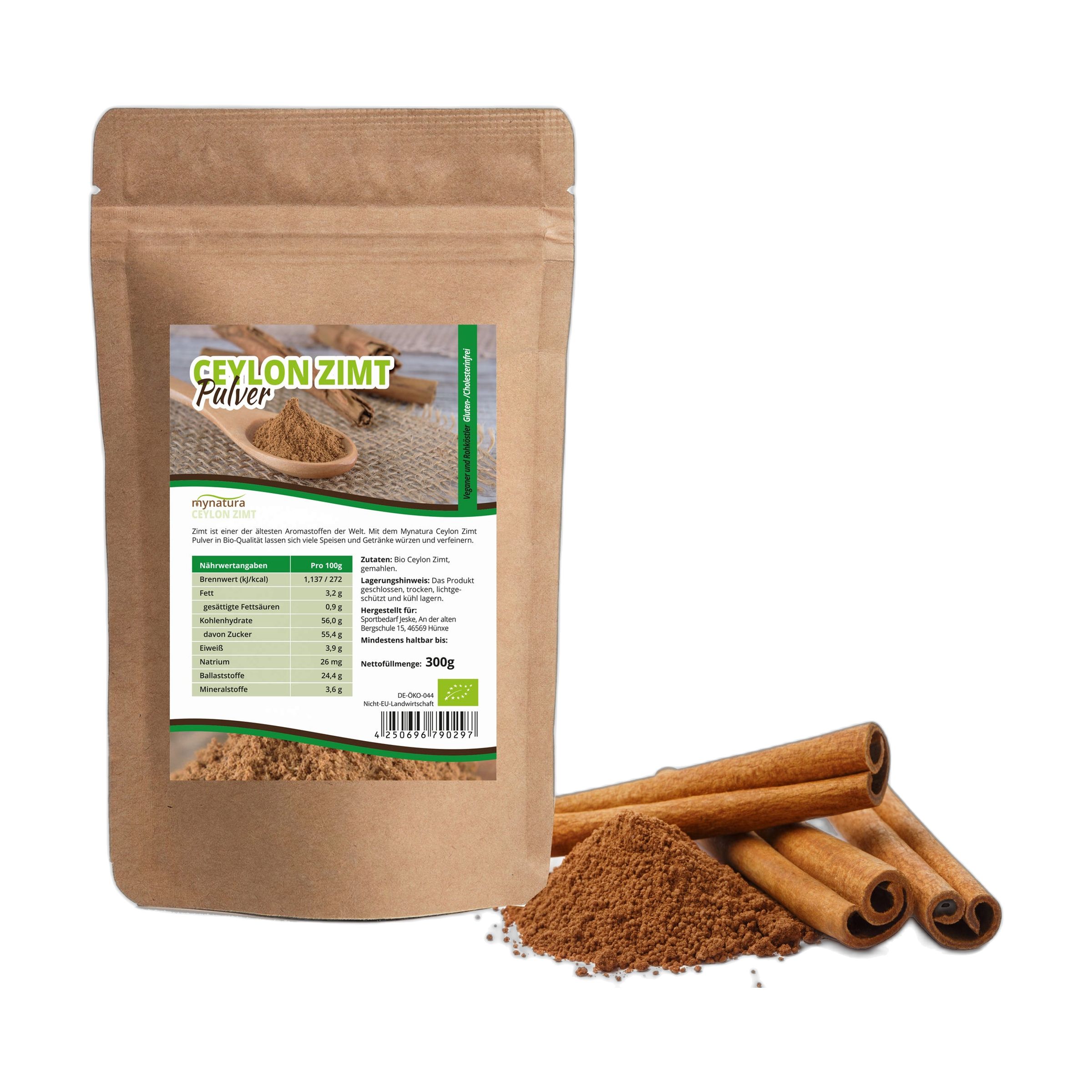 Mynatura Bio Ceylon Zimt Pulver 300 g