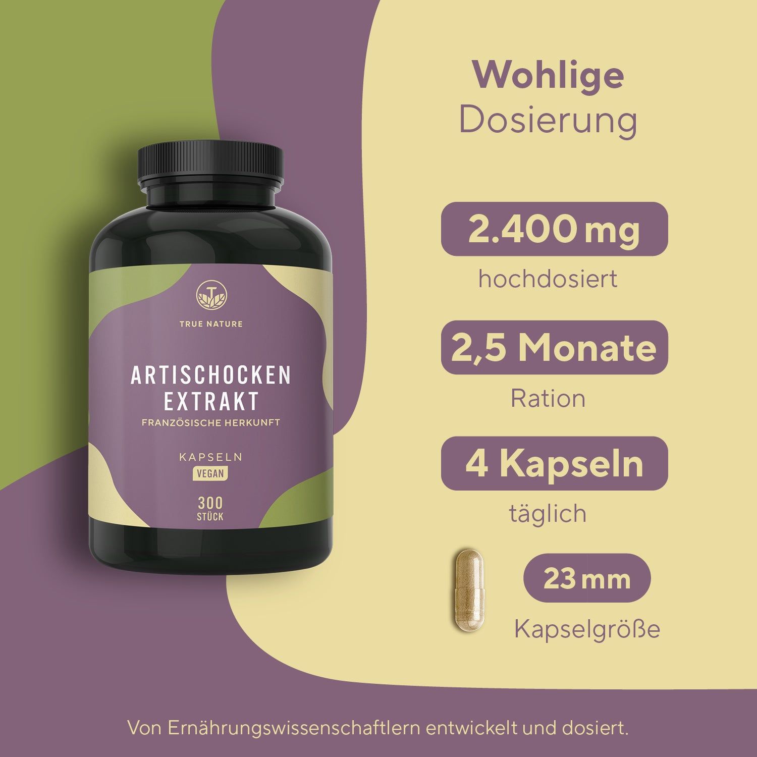 TRUE NATURE® Artischocken Extrakt Kapseln
