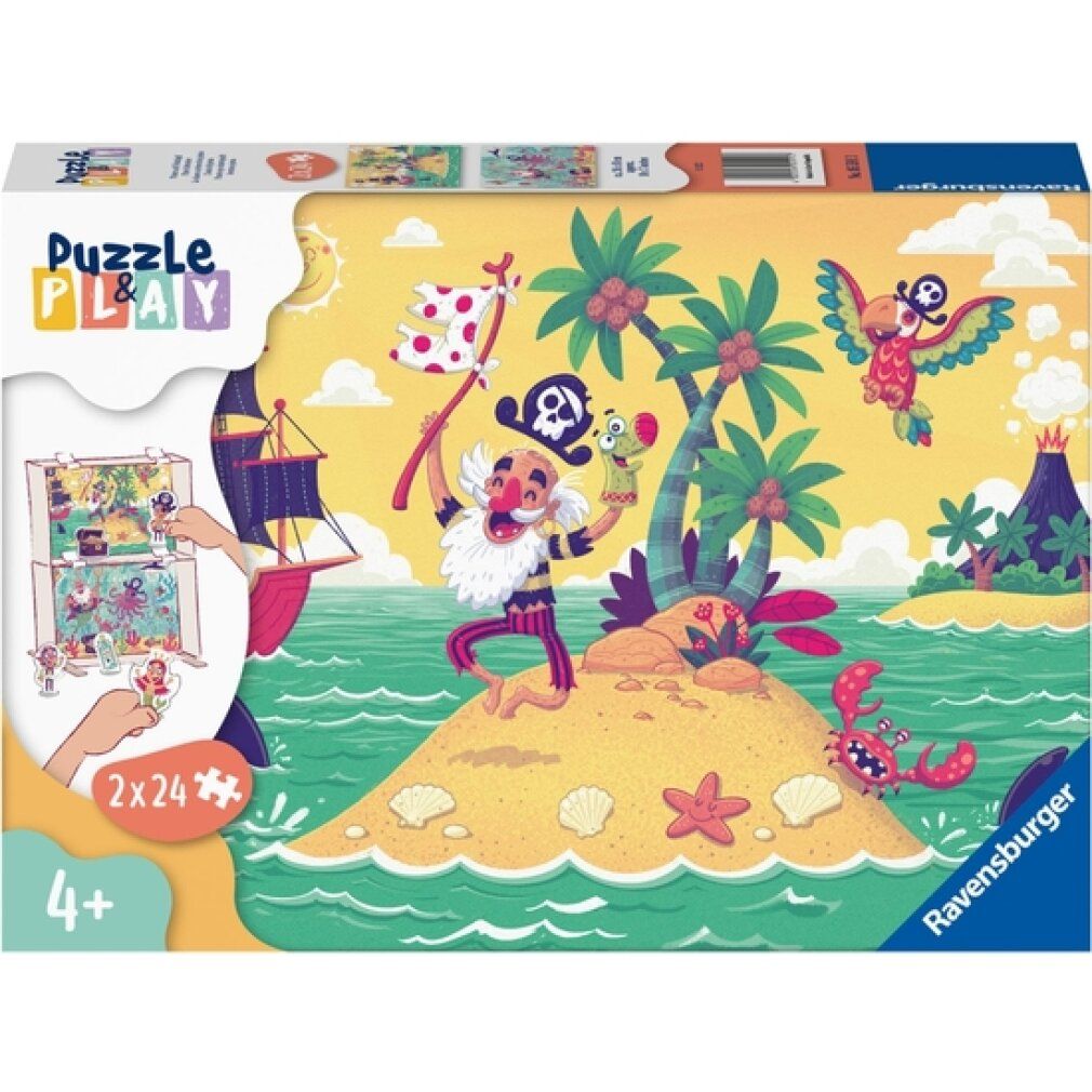 ravensburger Puzzle&Play: Piratenabenteuer 2x24 Teile