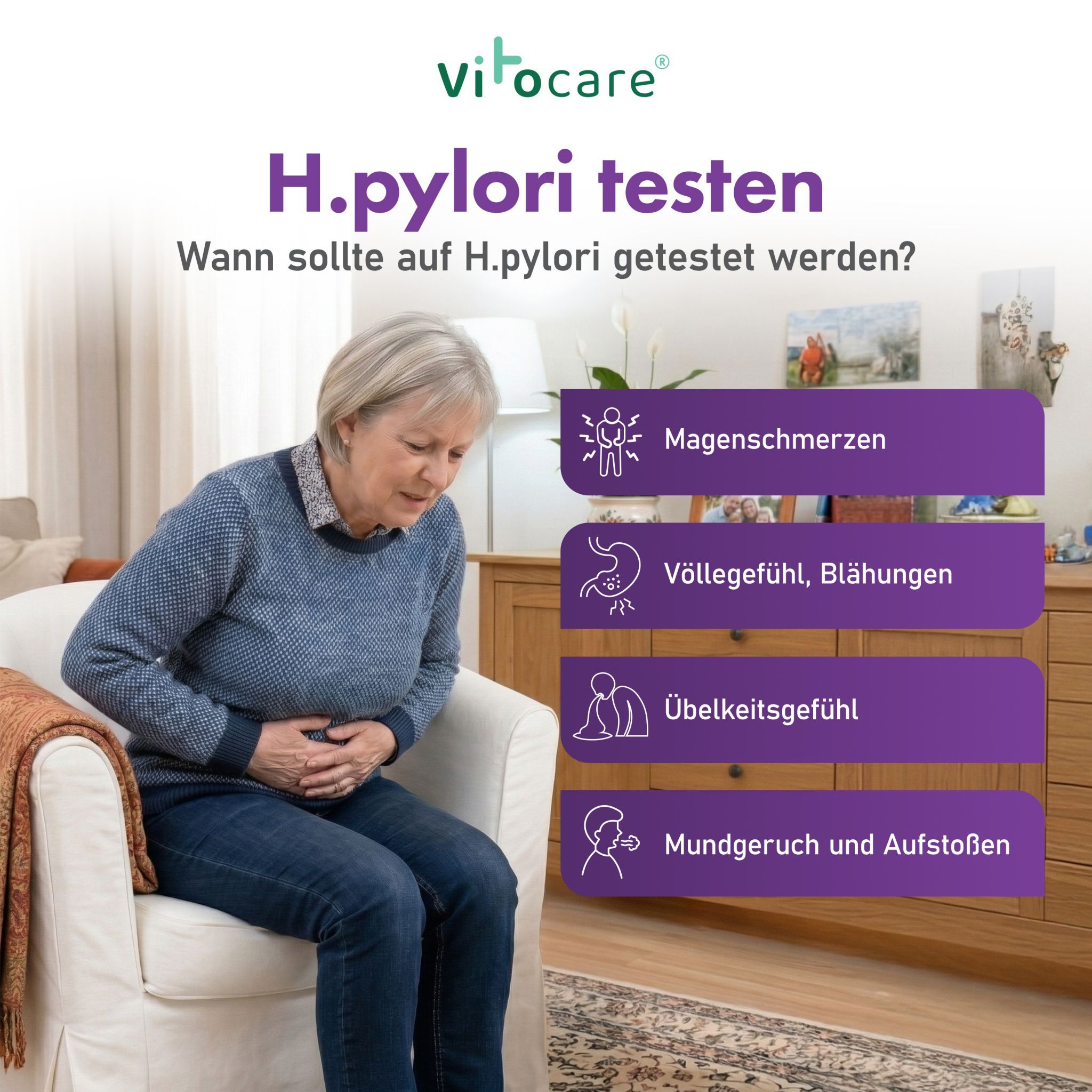 Vitocare Helicobacter Pylori Test - Stuhltest Magenbakterien