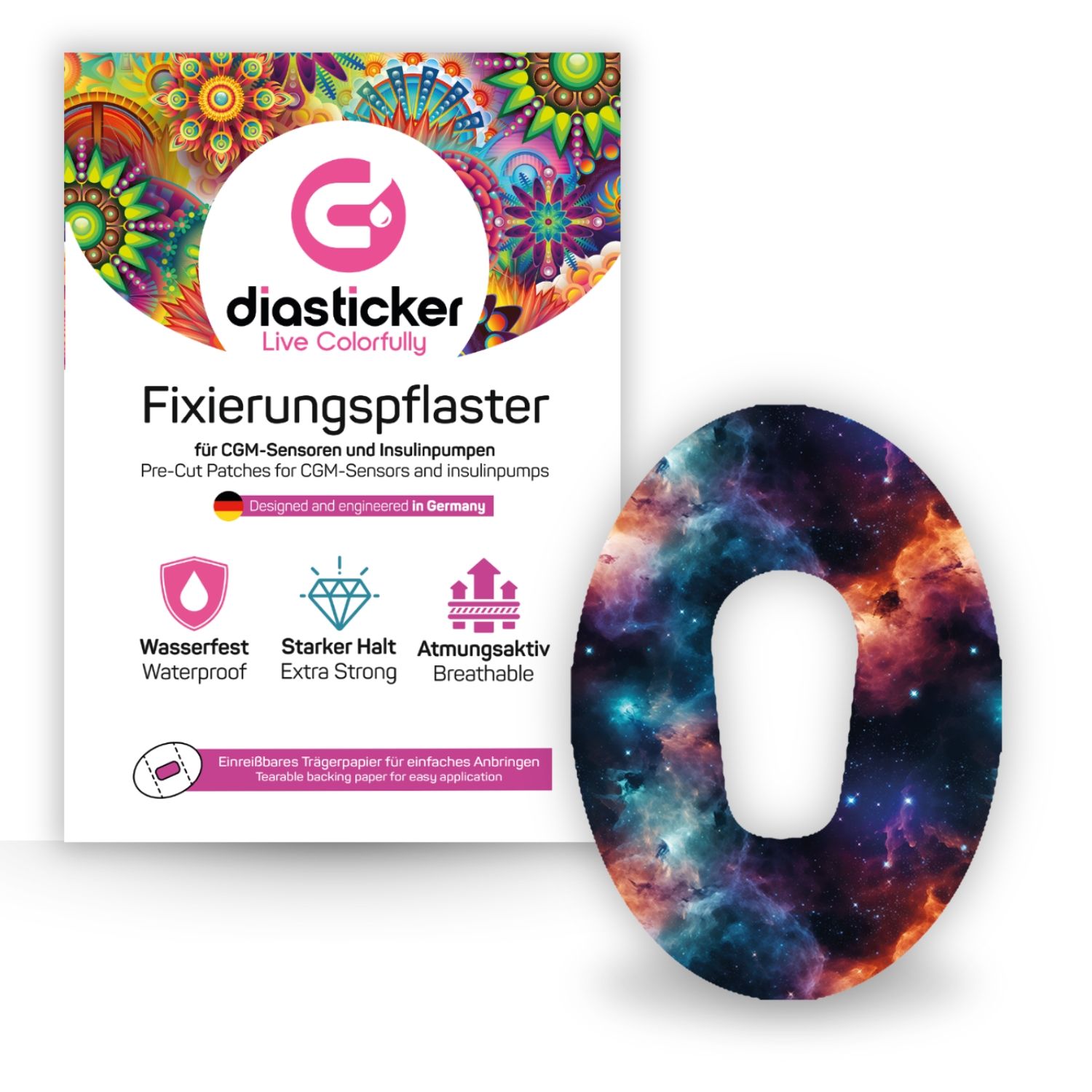 Diasticker® Dexcom G6 Fixiertapes "Space"