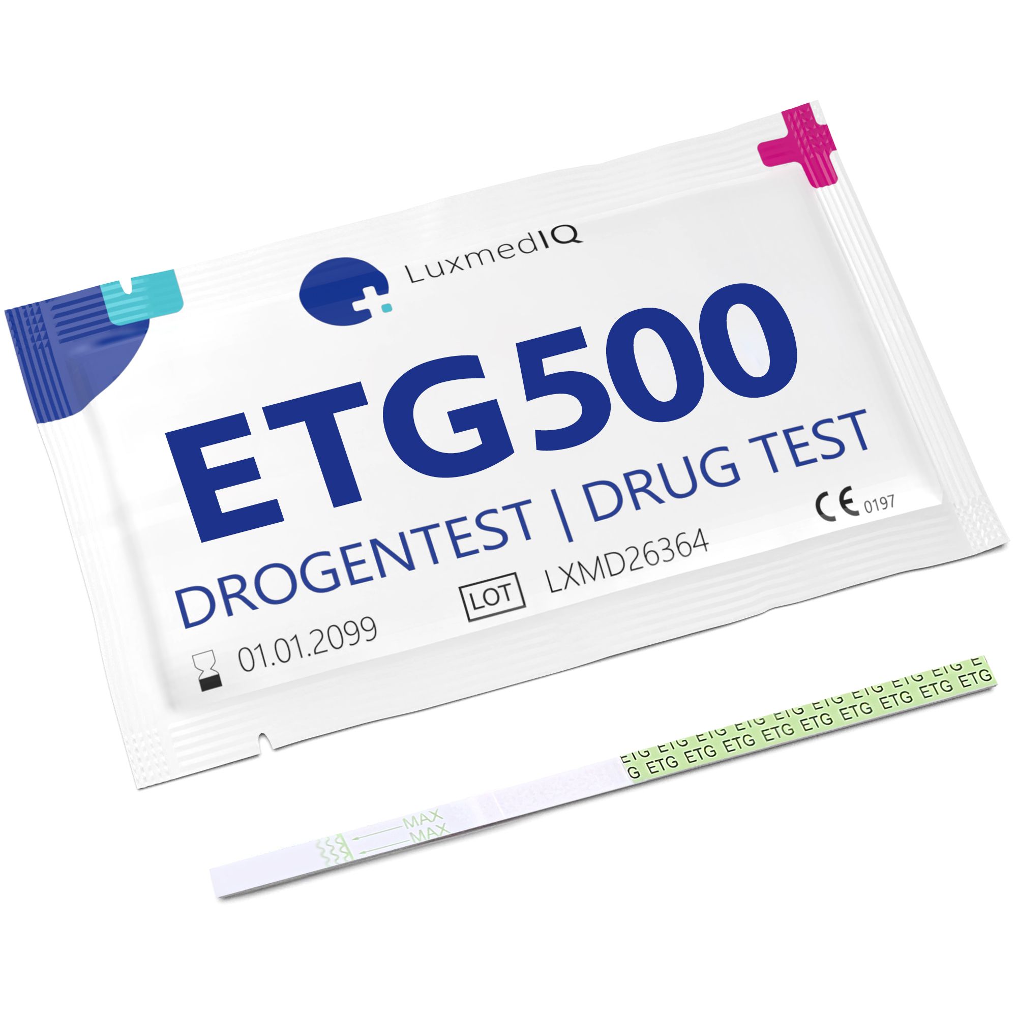 10x LuxmedIQ Alkoholtest - Ethylglucuronid (ETG) Urin Schnelltest - Cutoff 500 ng/mL