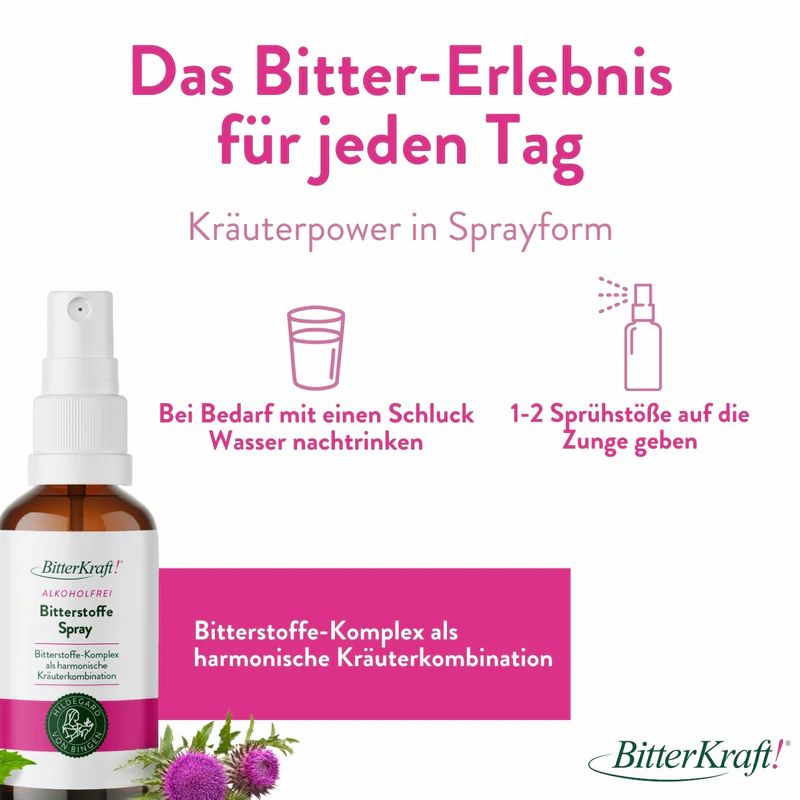BitterKraft! Bitterstoffe Tropfen Alkoholfrei