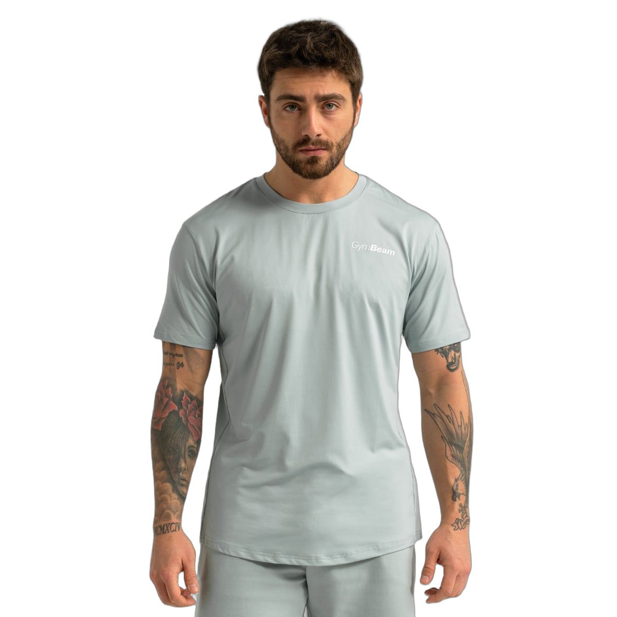 GymBeam T-Shirt Herren regular Kurzarm Limitless Eucalypt 1 St