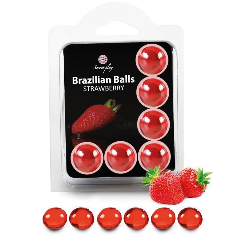 Secretplay - Brasilianische Kugeln Erdbeere 40 g