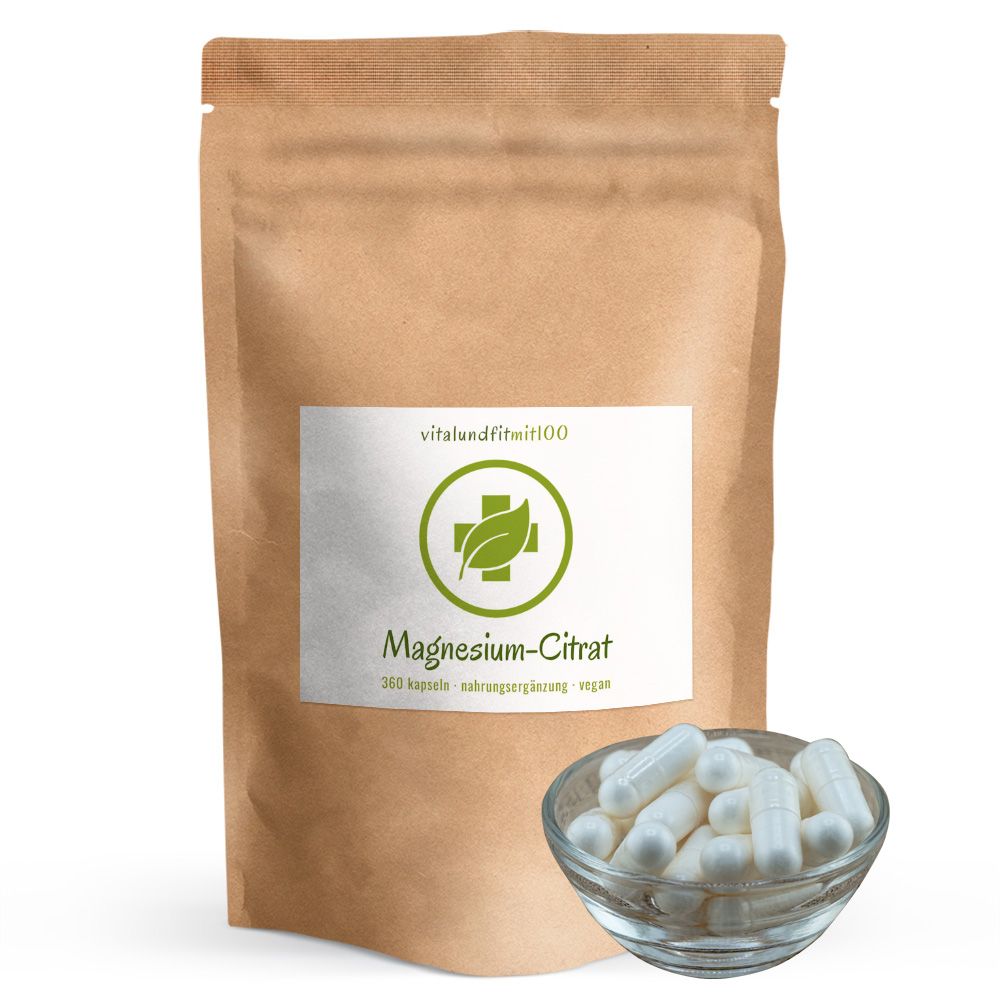 vitalundfitmit100® Magnesium Citrat Kapseln 360 St