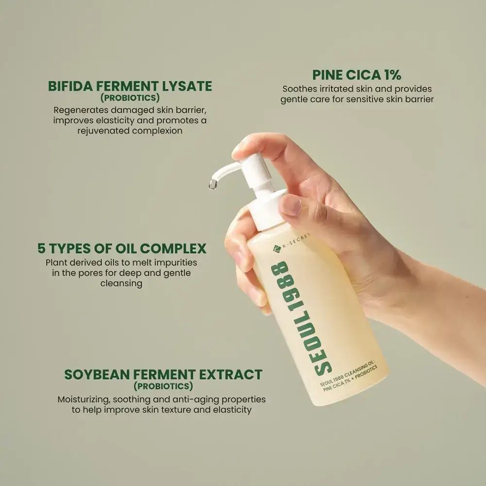 K-SECRET Seoul 1988 Cleansing Oil Pine Cica 1% + Probiotic Reinigungsöl