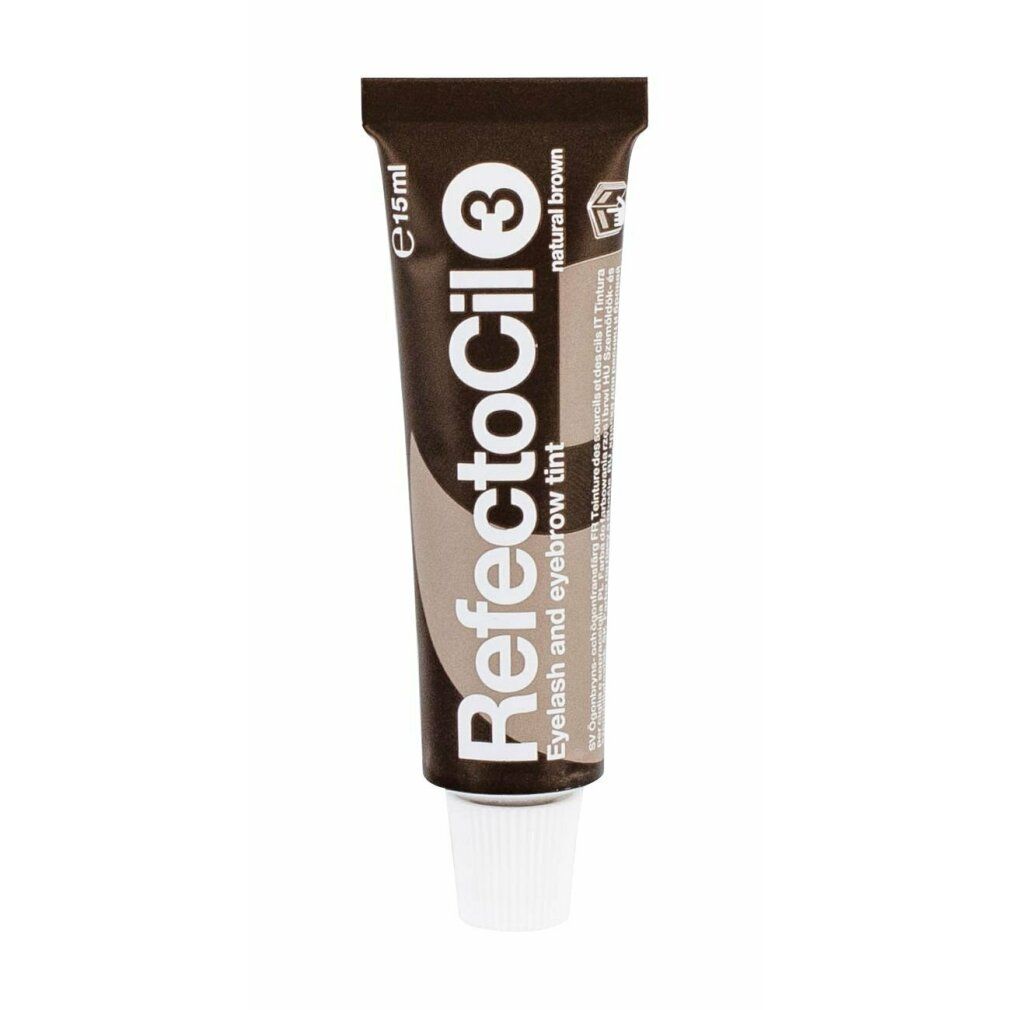 Tube Refectocil 3, Naturbraun. Produkt für Augenbrauen- und Wimpernfärbung. 15ml.