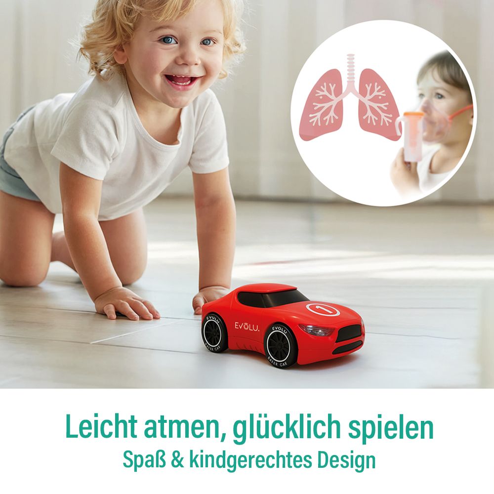 EVOLU SUPER CAR Kinder Kompressor-Inhalator