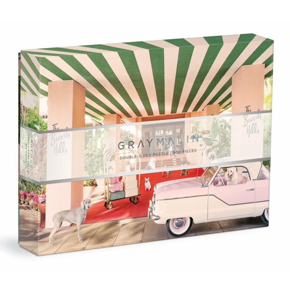 galison Puzzle bifacciale Gray Malin: Dogs in the Beverly Hills Hotel 500 pezzi