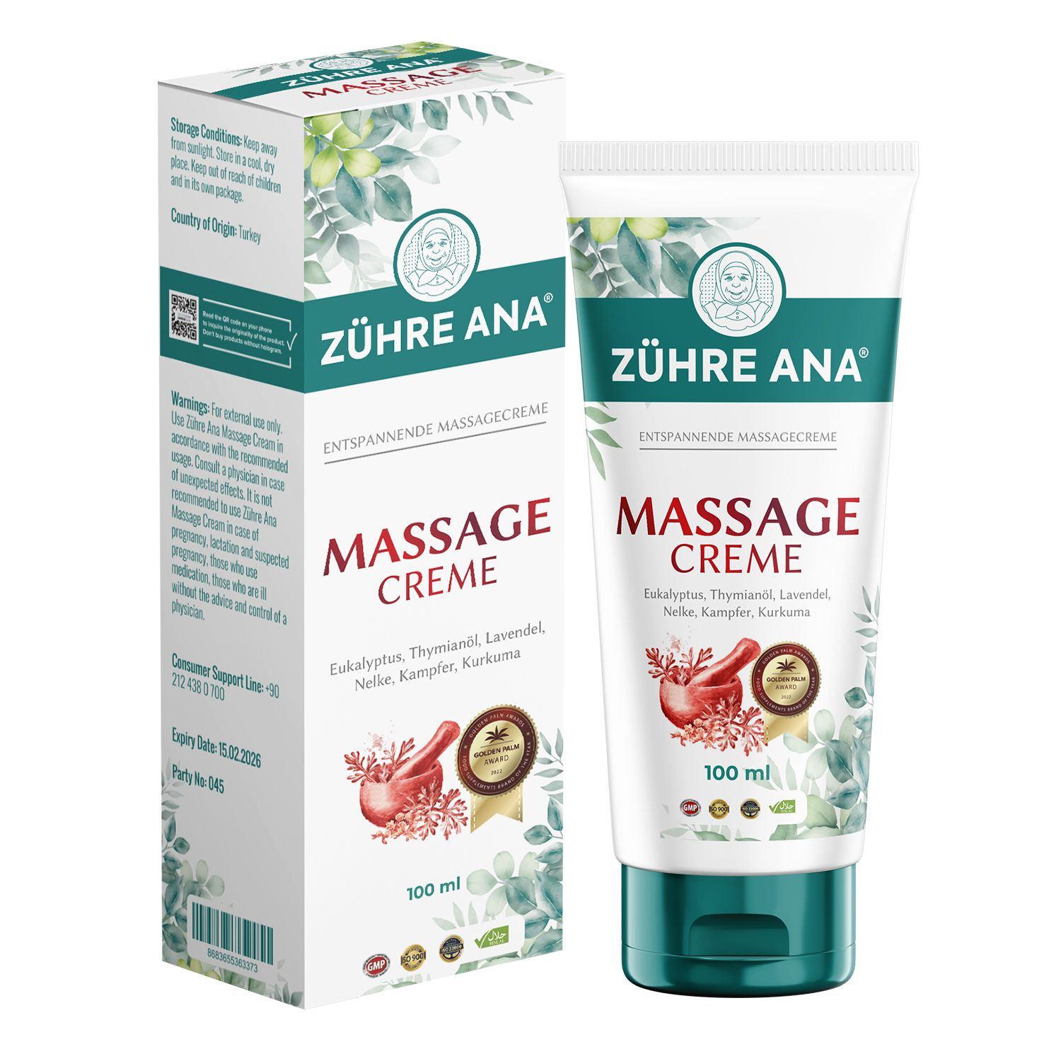Zühre ANA Massagecreme 100 ml Creme