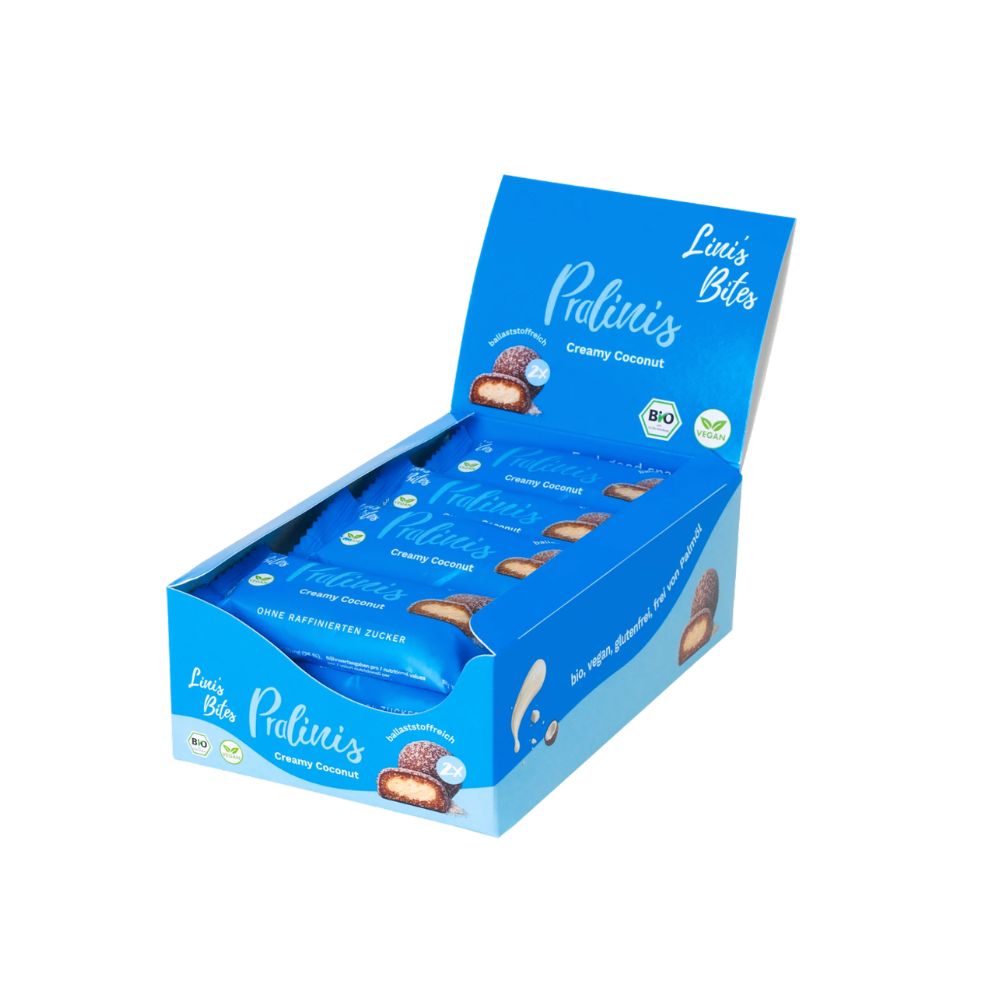 Lini's Bites Pralinis Creamy Coconut Bio Dattel-Kugeln 12x46 g