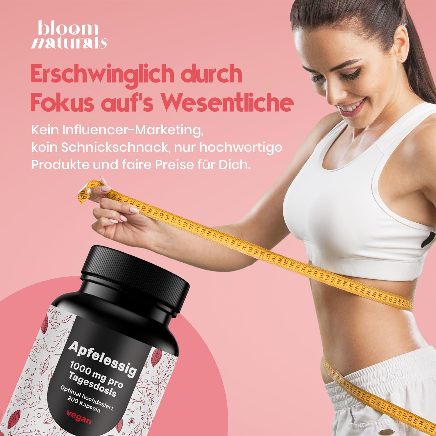 Bloom Naturals Apfelessig Kapseln