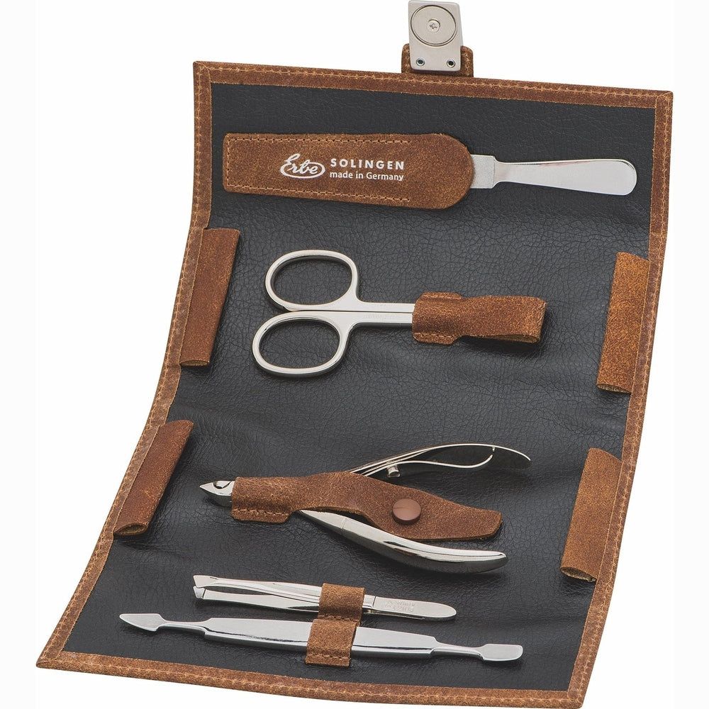 Erbe Solingen Maniküre Wickeletui inox Cognac 1 St