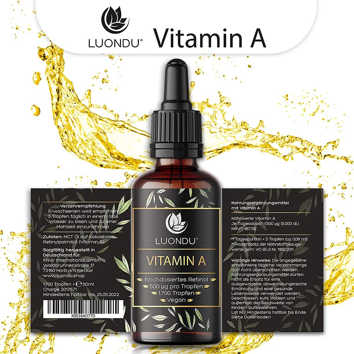 Luondu Vitamin A Tropfen 5000 IE