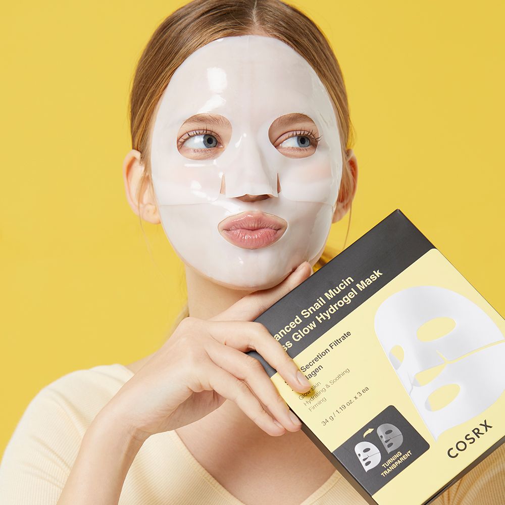 Advanced Snail Mucin Glass Glow Hydrogel Mask