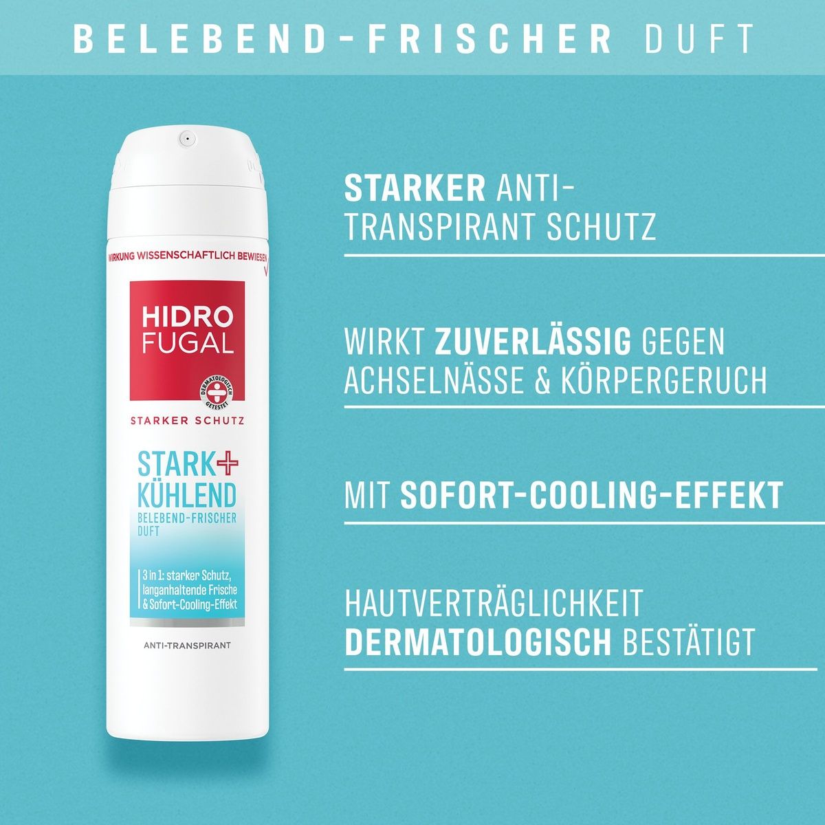 HIDROFUGAL Stark + Kühlend Spray