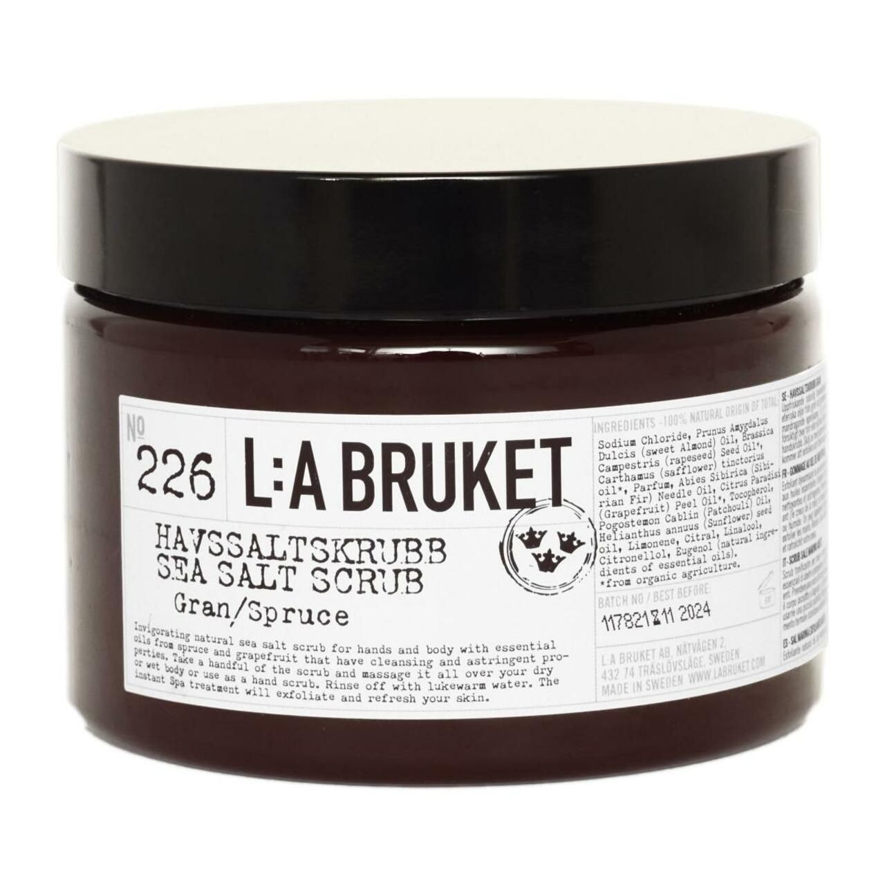 L:A Bruket, 226 Sea Salt Scrub Spruce