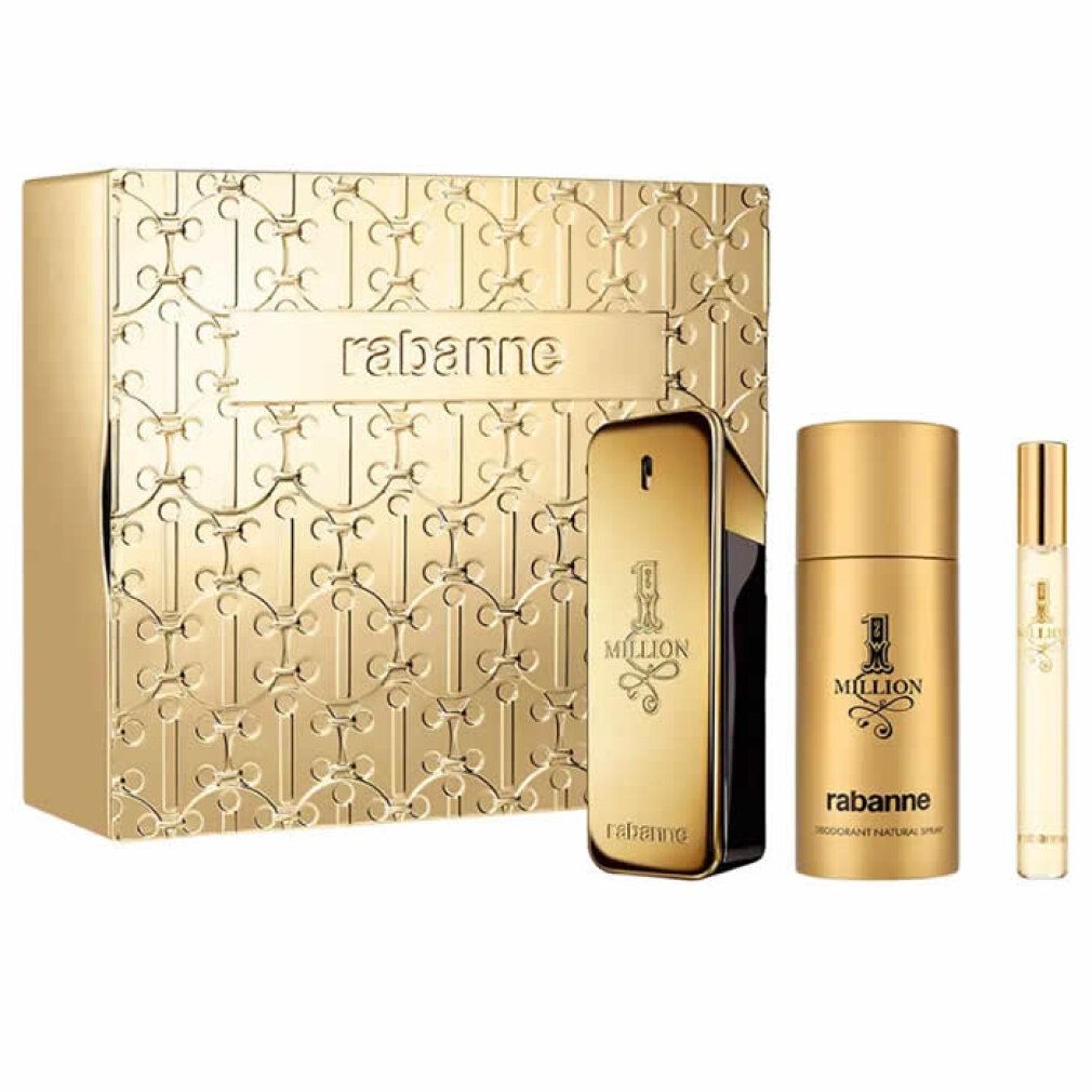 Paco Rabanne 1 Million Eau De Toilette Spray  Set 3 Artik