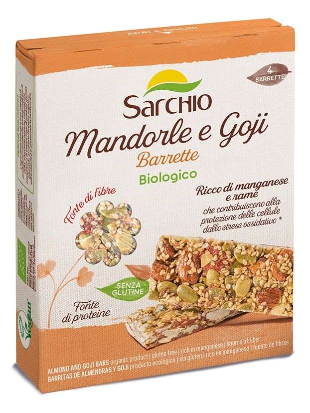 Barrette Mandorle e Goji Senza Glutine - Sarchio