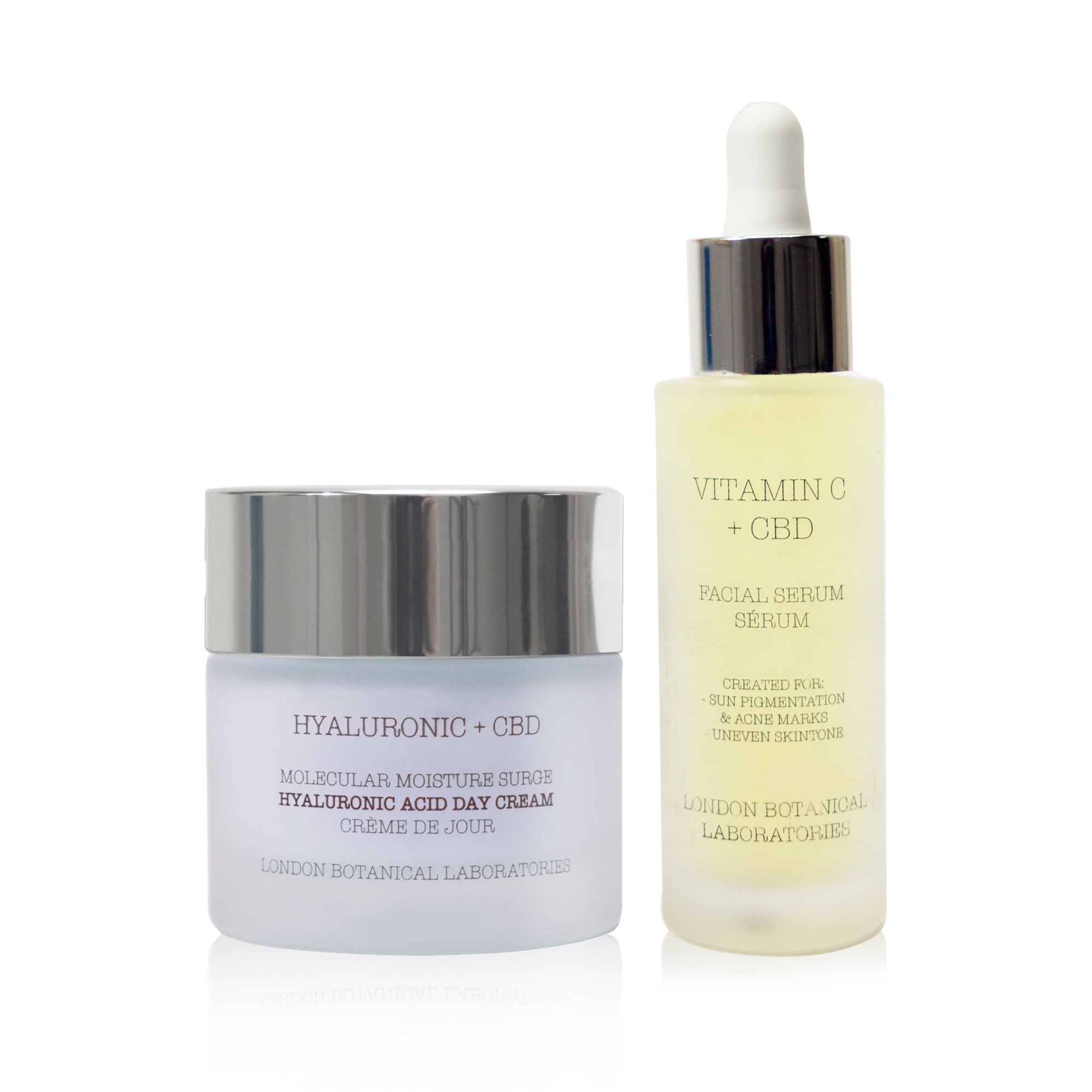 London Botanical Laboratories Hyaluron-Tagescreme + Vitamin-C-Serum