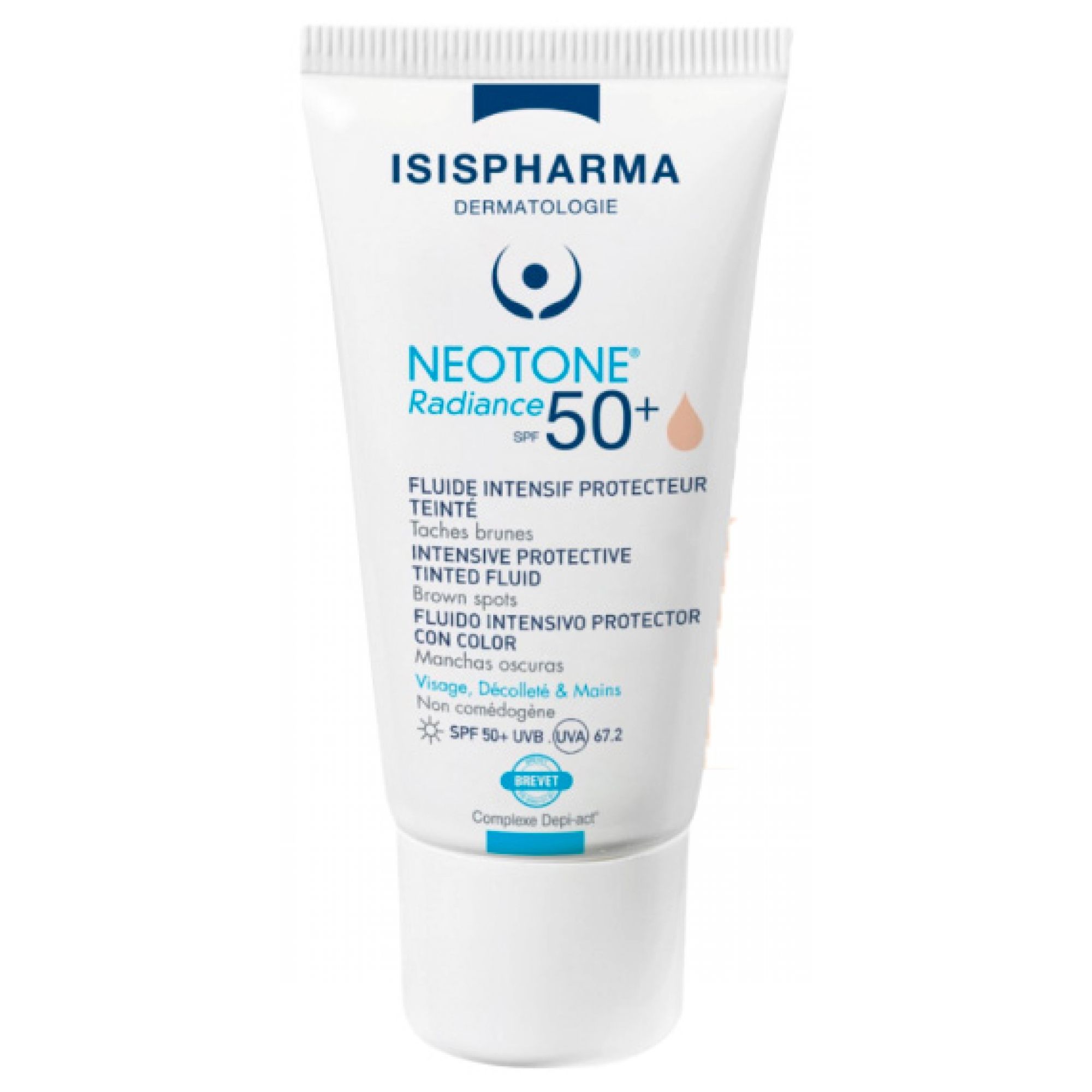 Isispharma Neotone Radiance Intensive Fluid Protective Tinted Protector Spf50+ , Medium 3,3x5,2x13,5 cm