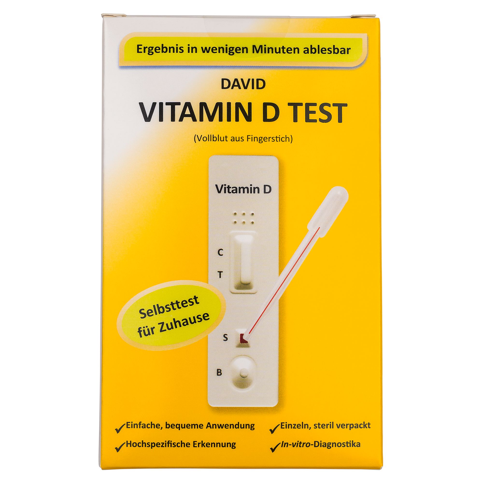 David Vitamin D Testkit 0-100 ng/mL mit Farbkarte In vitro