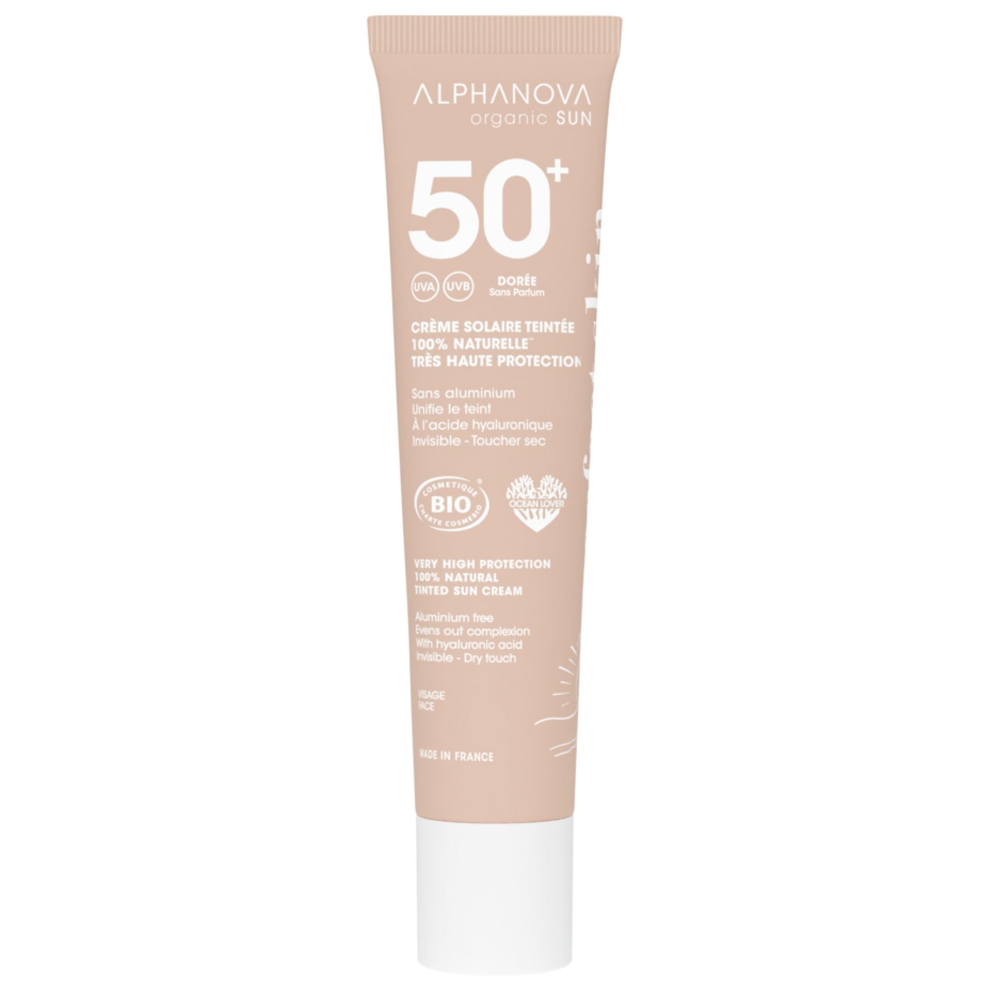 Alphanova Sun Getönte Sonnencreme Gold Spf50+ Bio 4,1x2,5x14,5 cm