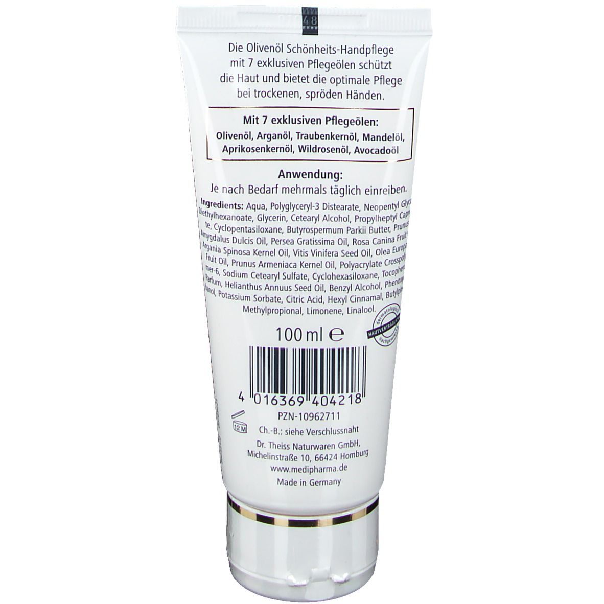medipharma cosmetics Olivenöl Schönheits-Handcreme