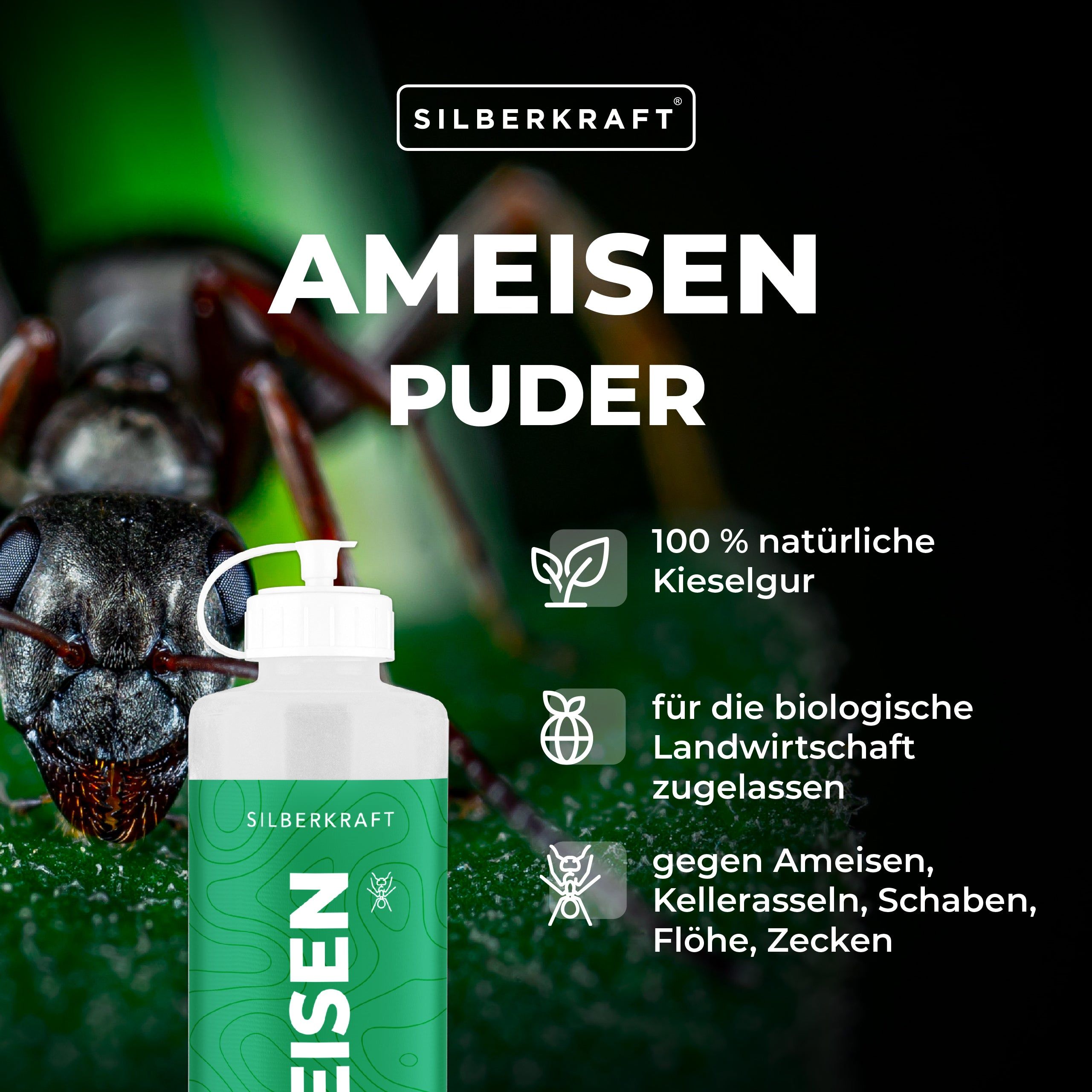 Silberkraft Anti Ameisenpulver 2x100 g Pulver