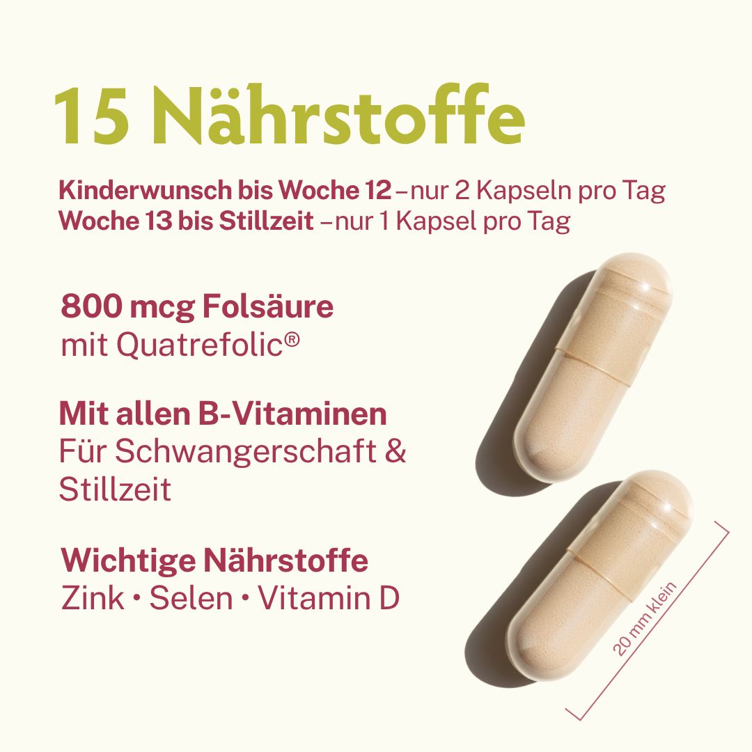 Zwei Kapseln, eine davon mit Längenangabe (20 mm).