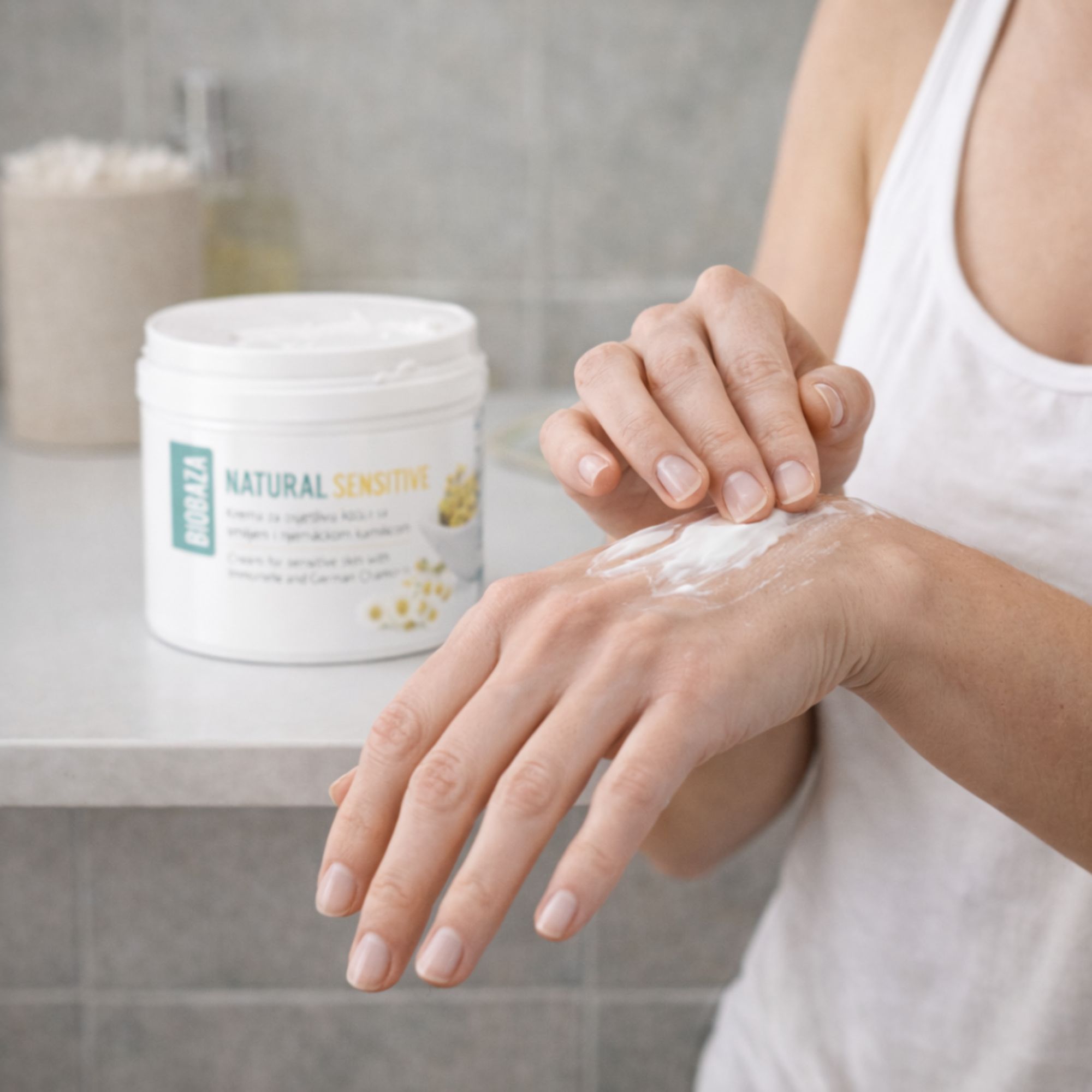 BIOBAZA Natural Natürliche Pflegecreme für empfindliche Haut