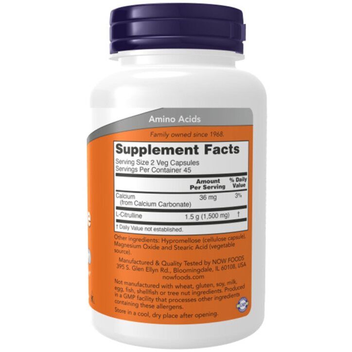Now Foods, L-Citrulline, 750mg