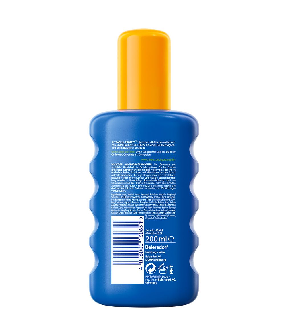NIVEA Sun Schutz & Pflege Sonnenspray LSF 30