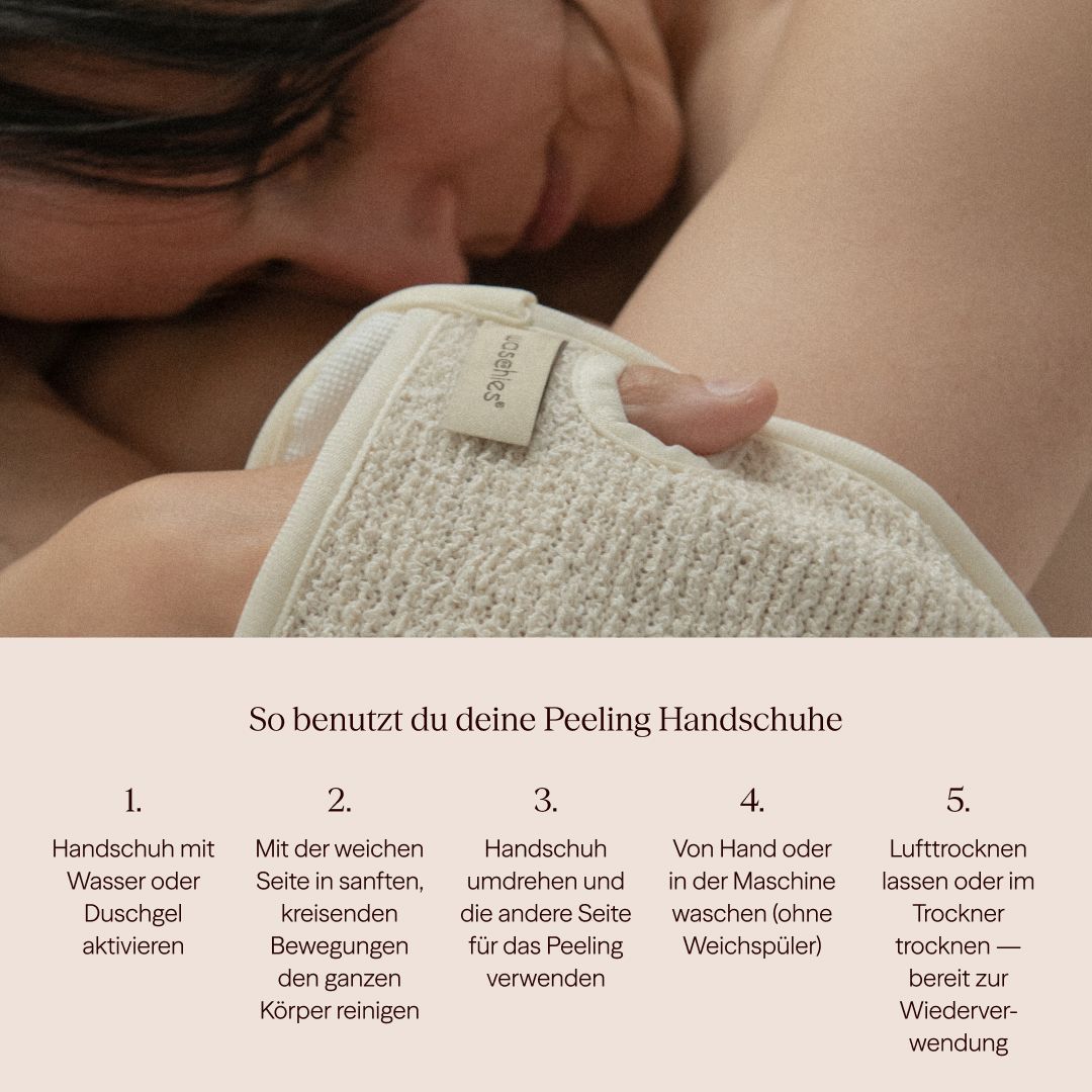 Wiederverwendbarer Peelinghandschuh für Peeling & Reinigung des ganzen Körpers