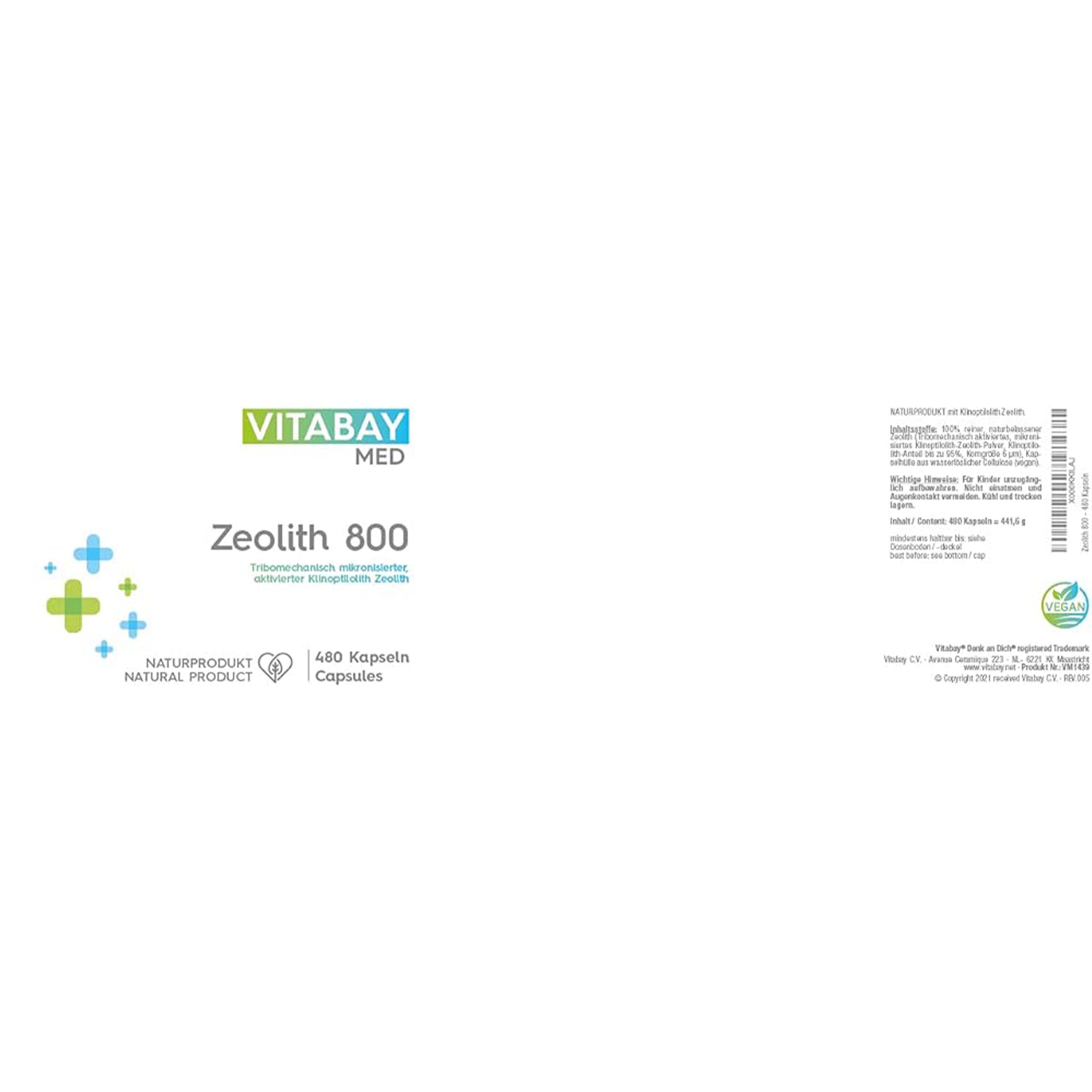 Vitabay Zeolith 800 MG