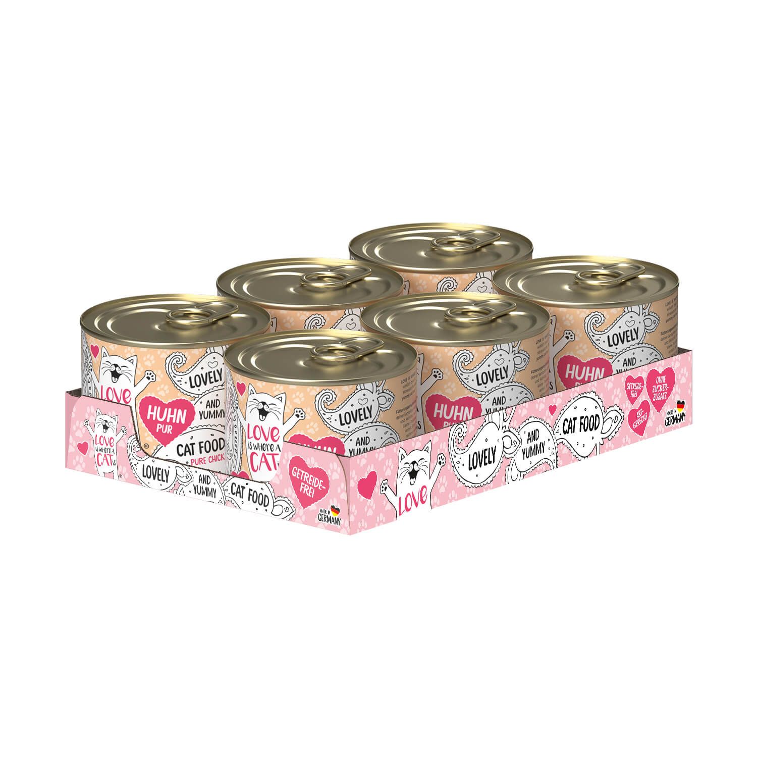 Love is where a cat is® Huhn pur